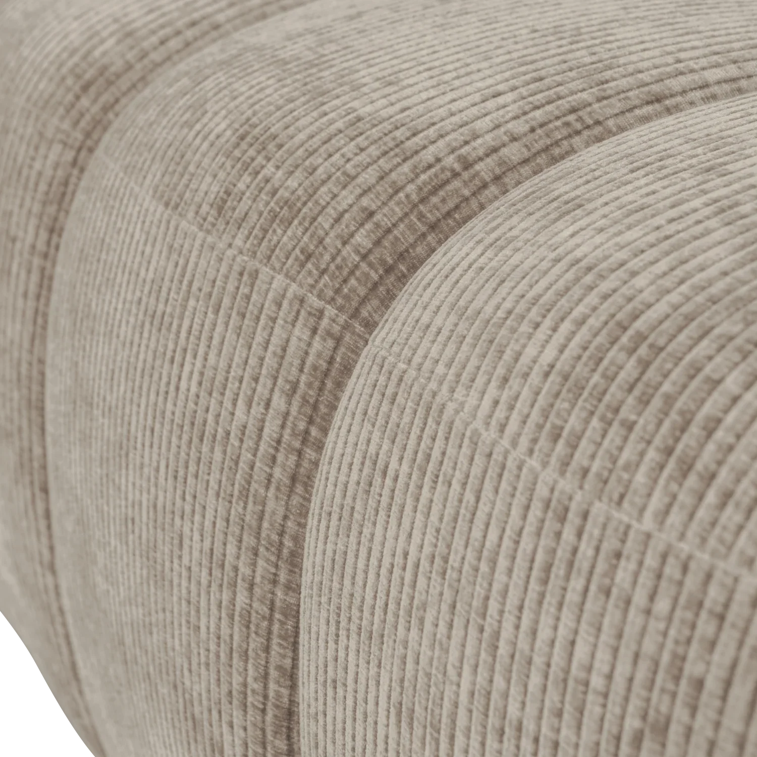 MOJO DINING BENCH 164 CM RIB FABRIC DARK SAND