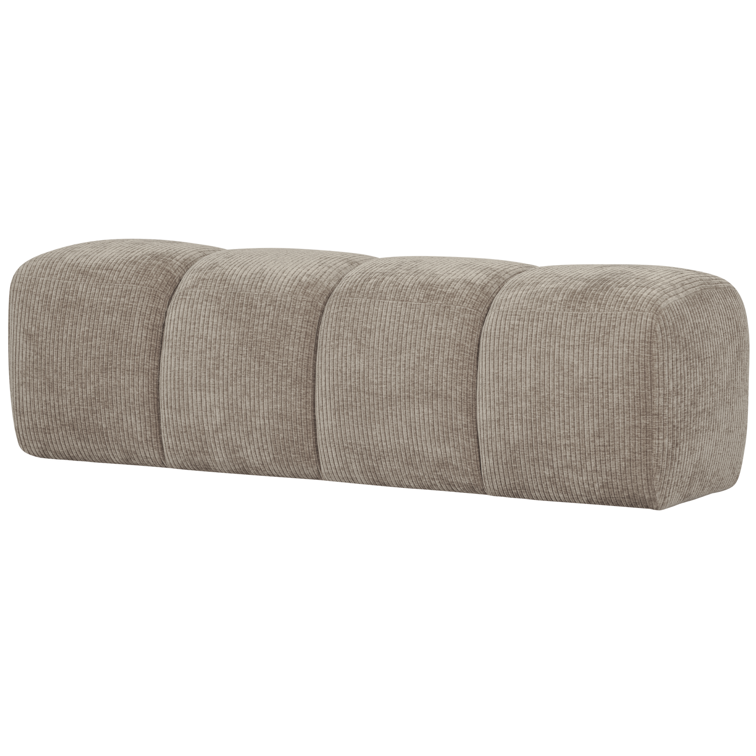 MOJO DINING BENCH 164 CM RIB FABRIC DARK SAND