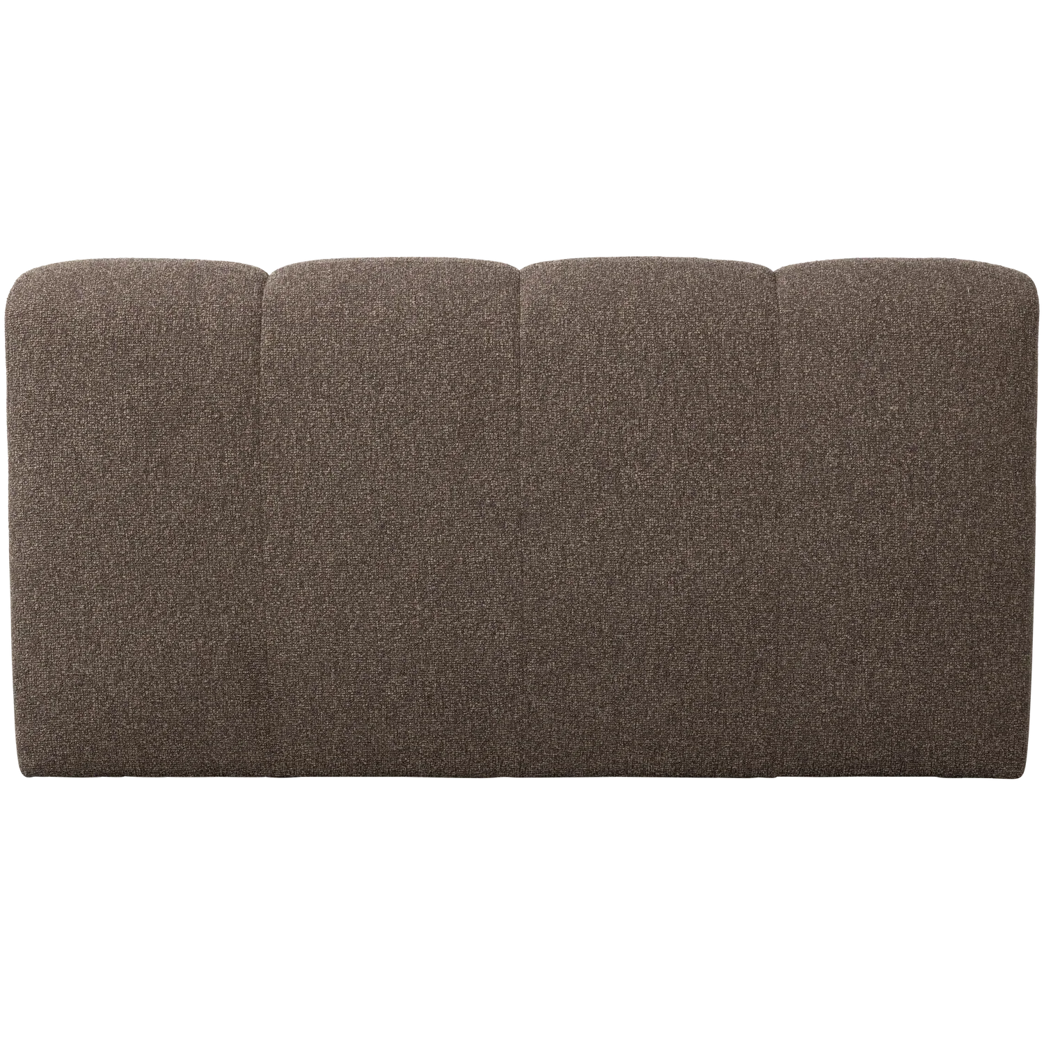 MOJO DINING BENCH 164 CM WITH BACKREST BOUCLE BROWN MELANGE