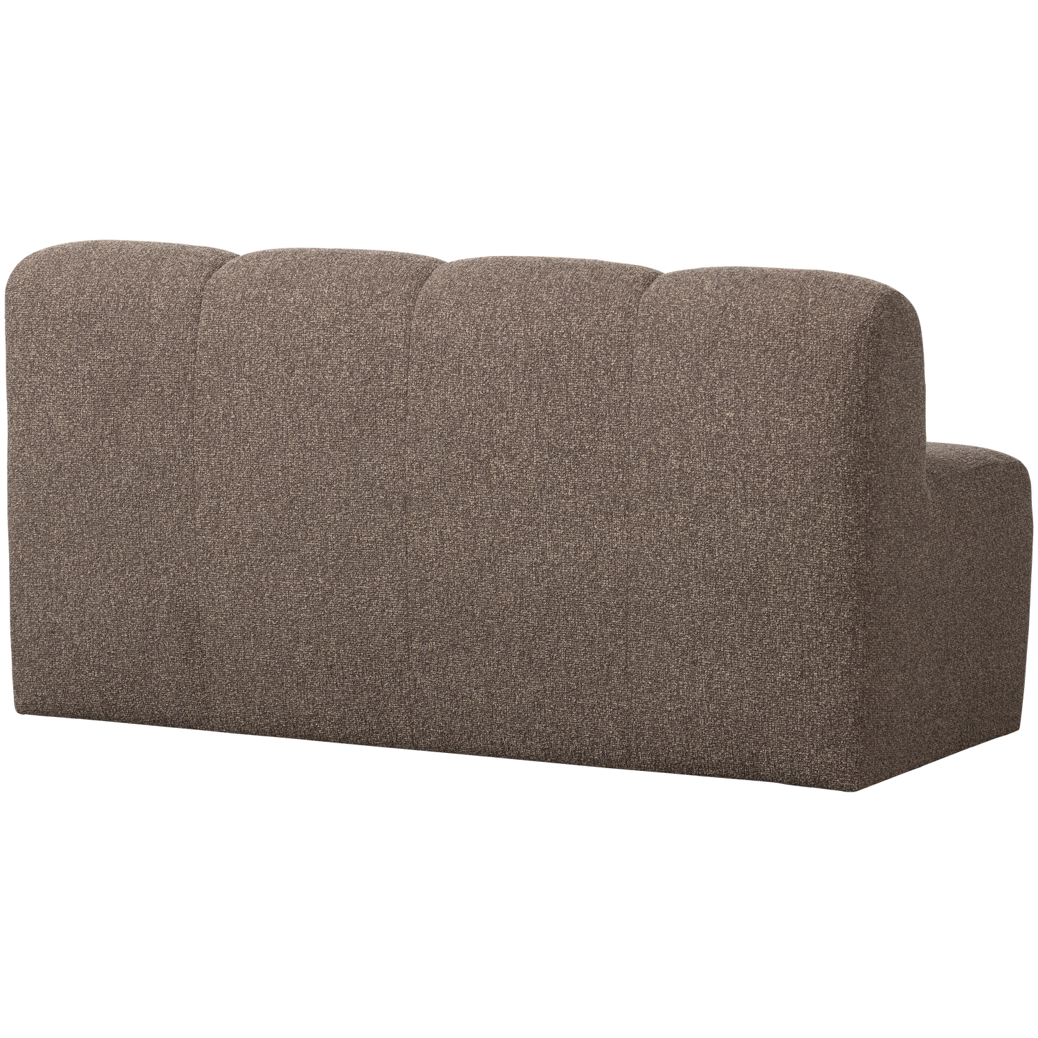 MOJO DINING BENCH 164 CM WITH BACKREST BOUCLE BROWN MELANGE