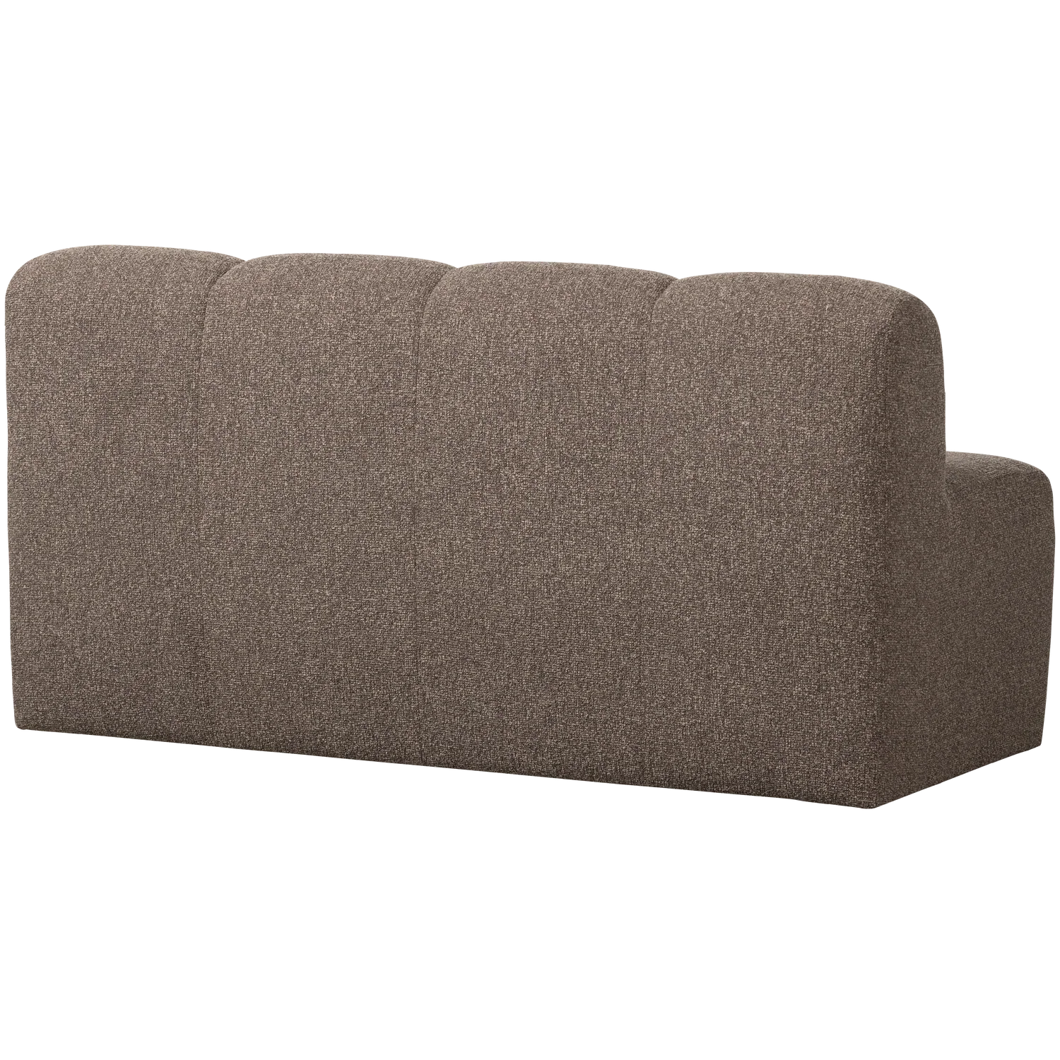 MOJO DINING BENCH 164 CM WITH BACKREST BOUCLE BROWN MELANGE