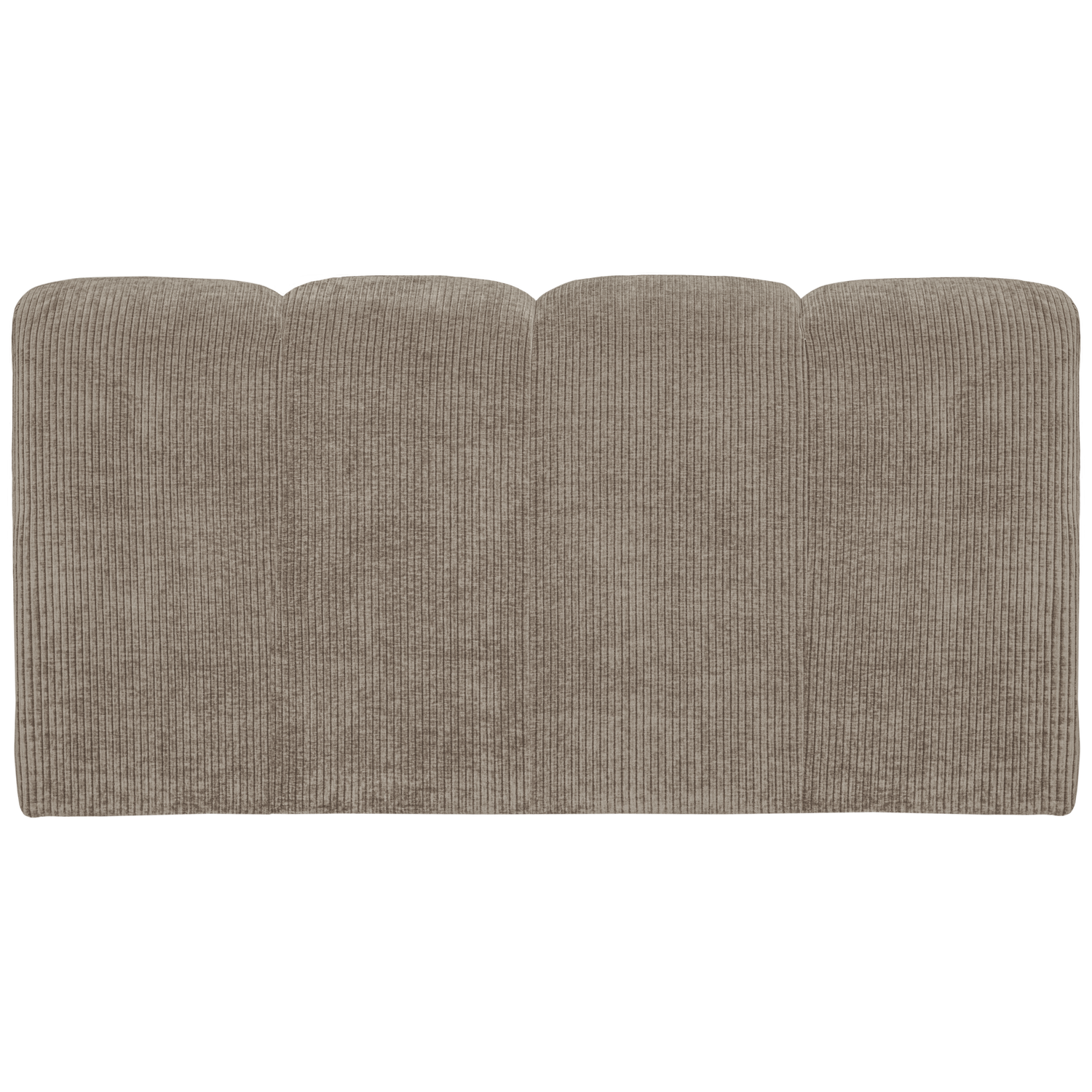 MOJO DINING BENCH 164 CM WITH BACKREST RIB FABRIC DARK SAND