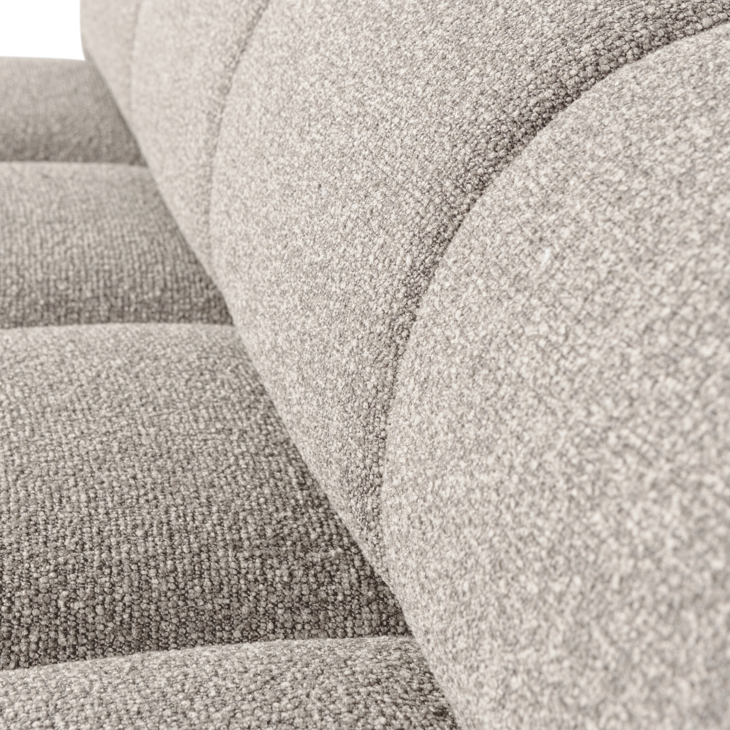 MOJO DINING BENCH 164 CM WITH BACKREST BOUCLE BEIGE MELANGE