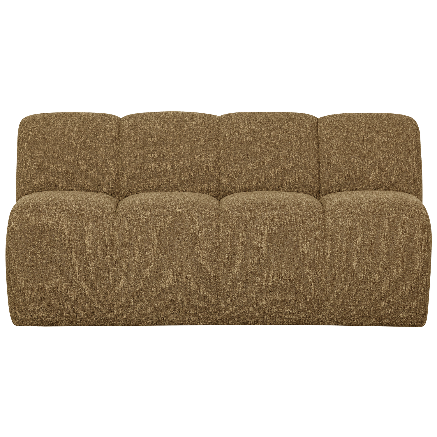 MOJO DINING BENCH 164CM BACKREST BOUCLE YELLOW/BROWN MELANGE