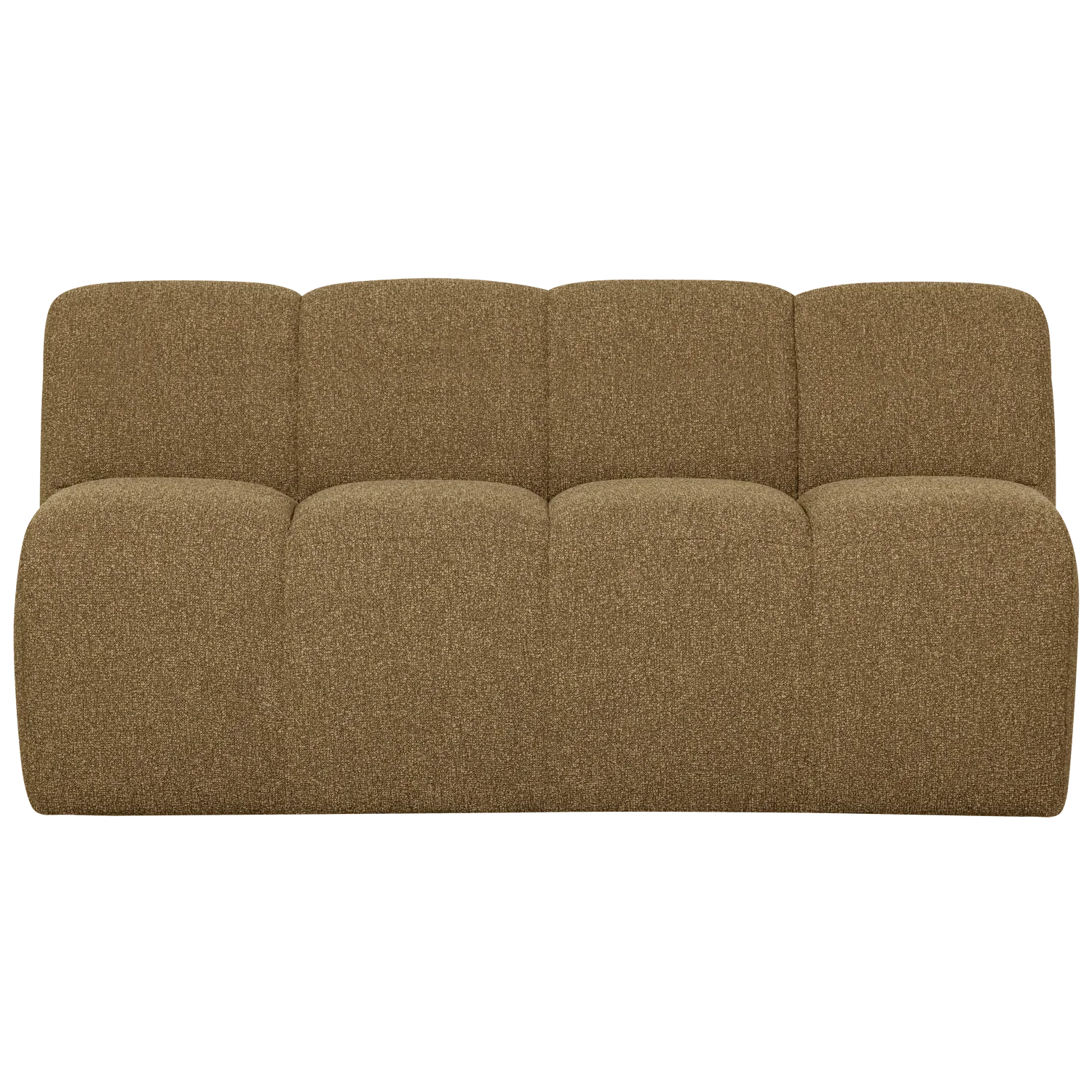 MOJO DINING BENCH 164CM BACKREST BOUCLE YELLOW/BROWN MELANGE