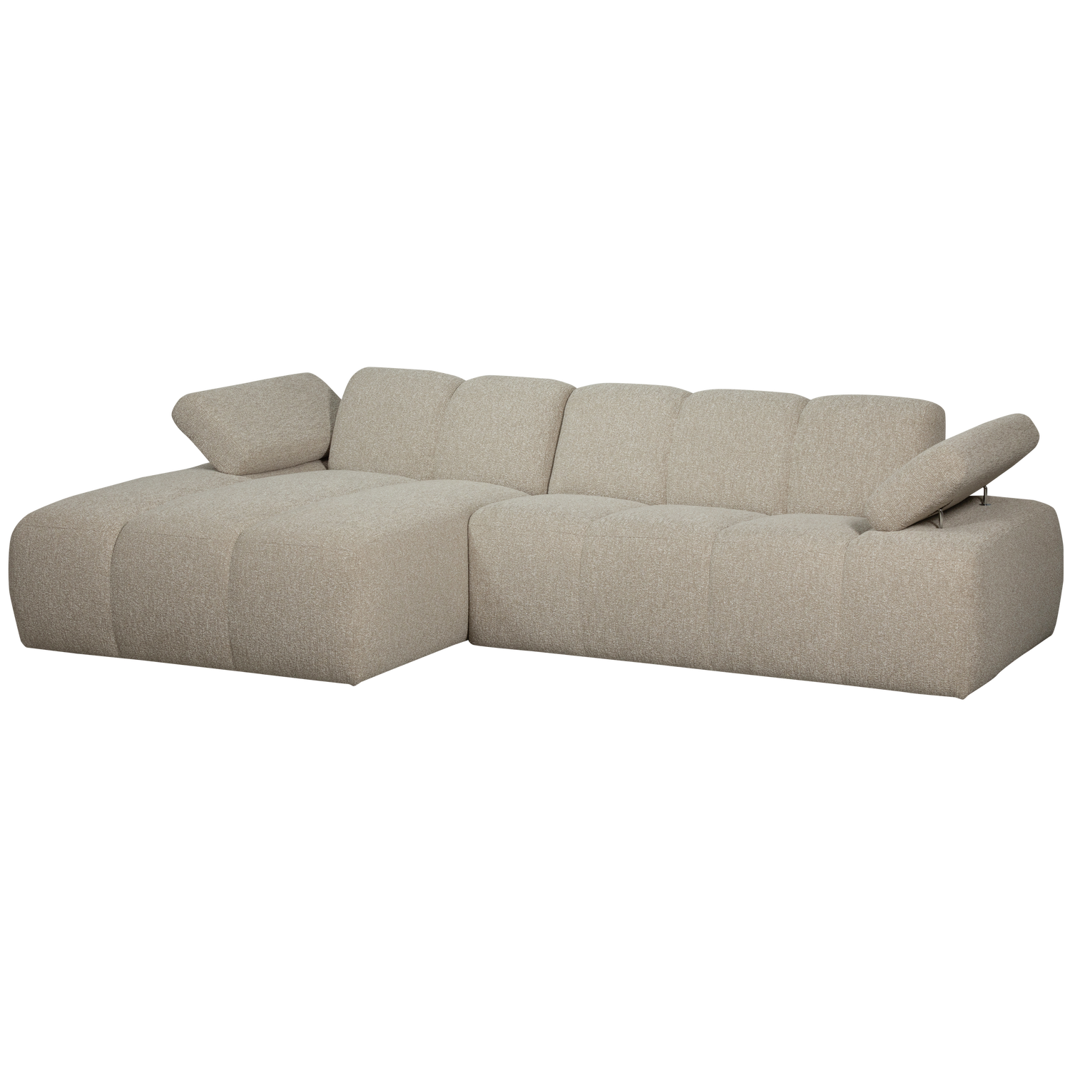 MOJO CHAISE LONGUE SOFA LEFT BOUCLE BEIGE MELANGE