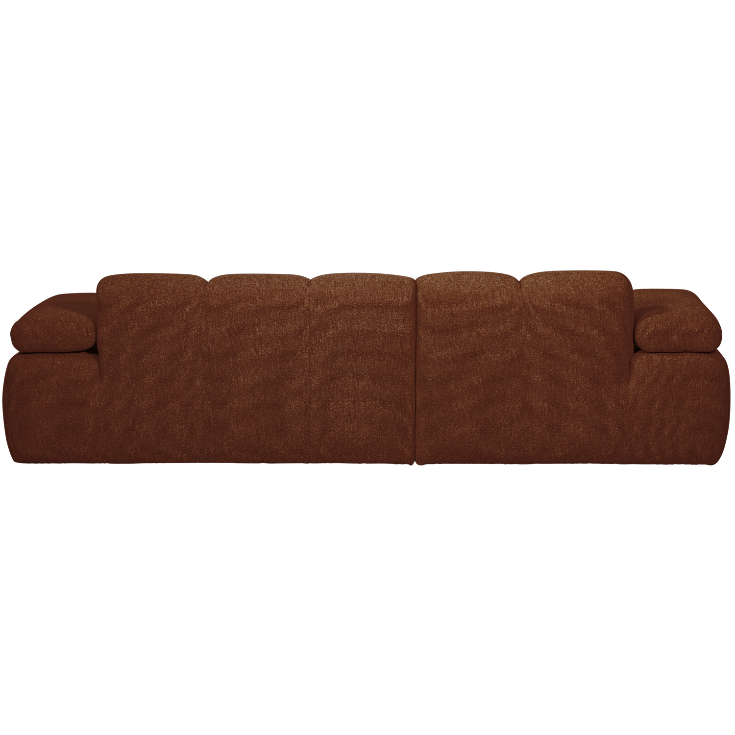 MOJO CHAISE LONGUE SOFA LEFT BOUCLE RUST BROWN MELANGE