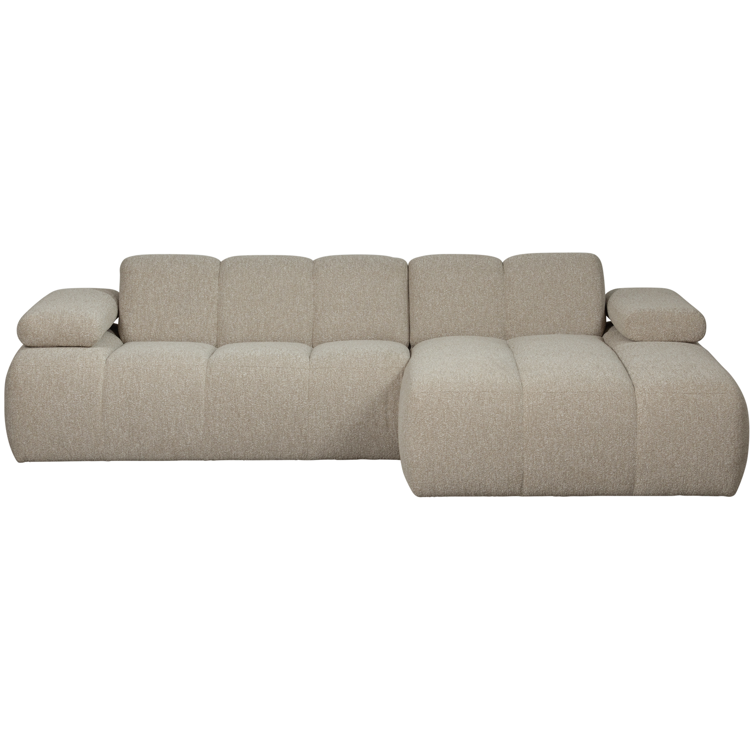 MOJO CHAISE LONGUE SOFA RIGHT BOUCLE BEIGE MELANGE
