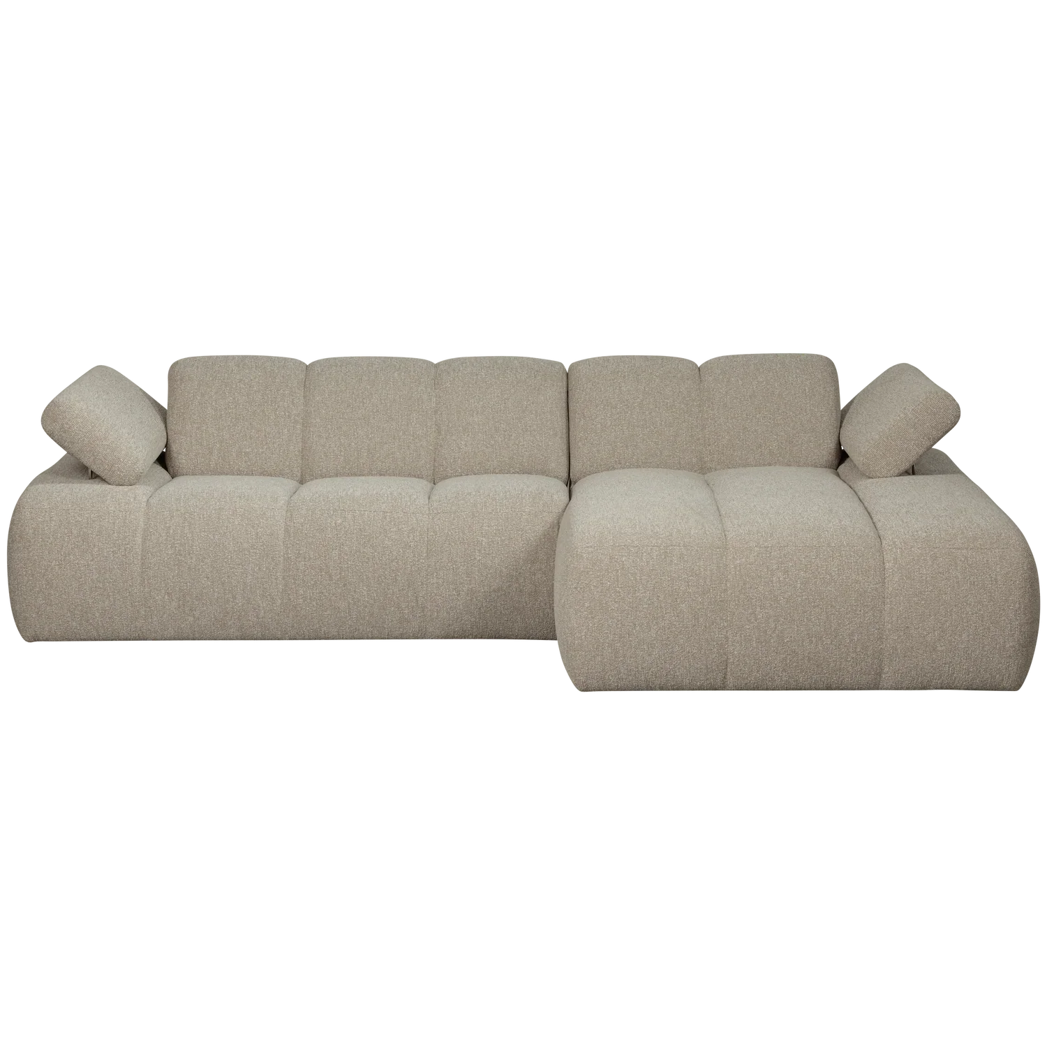 MOJO CHAISE LONGUE SOFA RIGHT BOUCLE BEIGE MELANGE