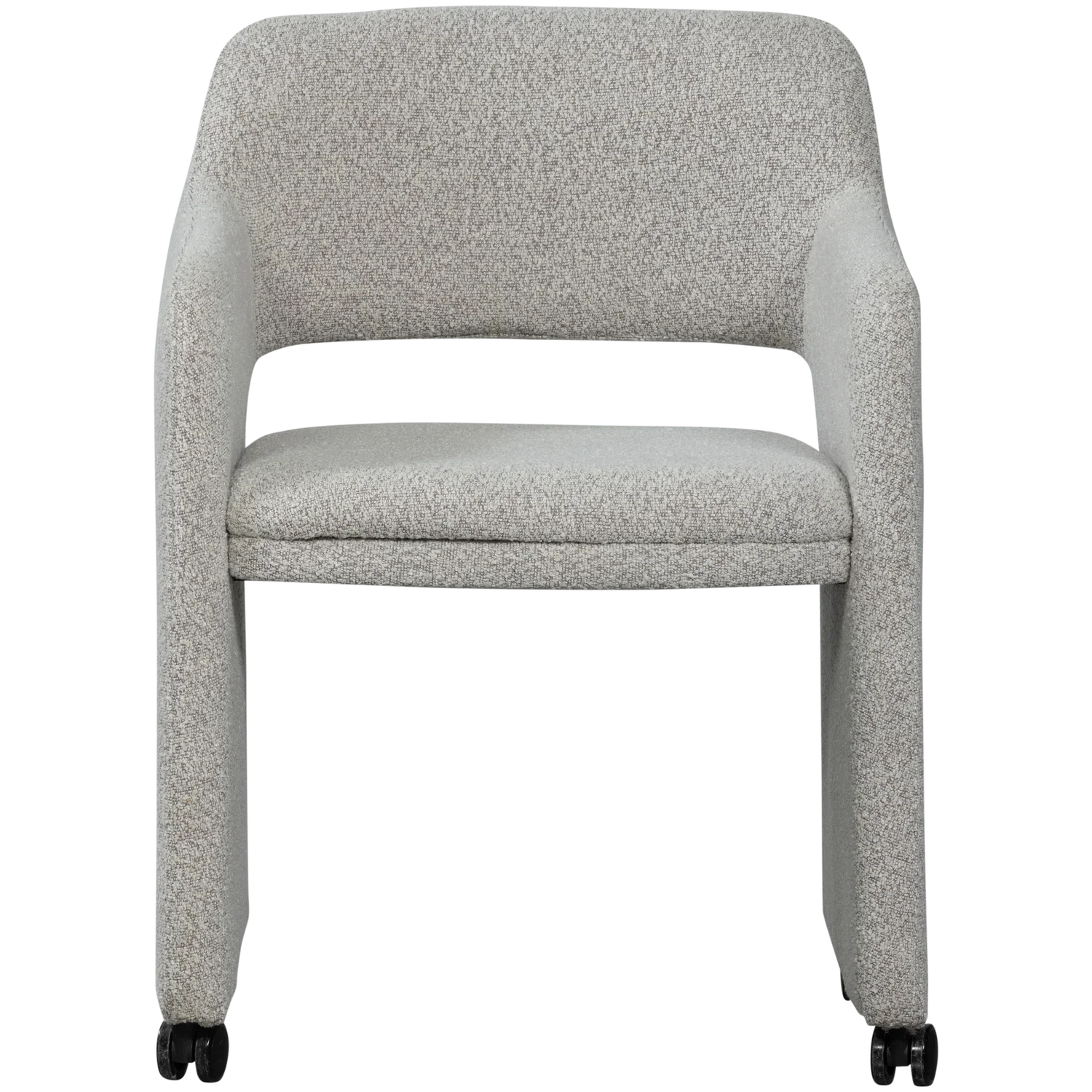 LYRIC DINING CHAIR WITH WHEELS GREIGE