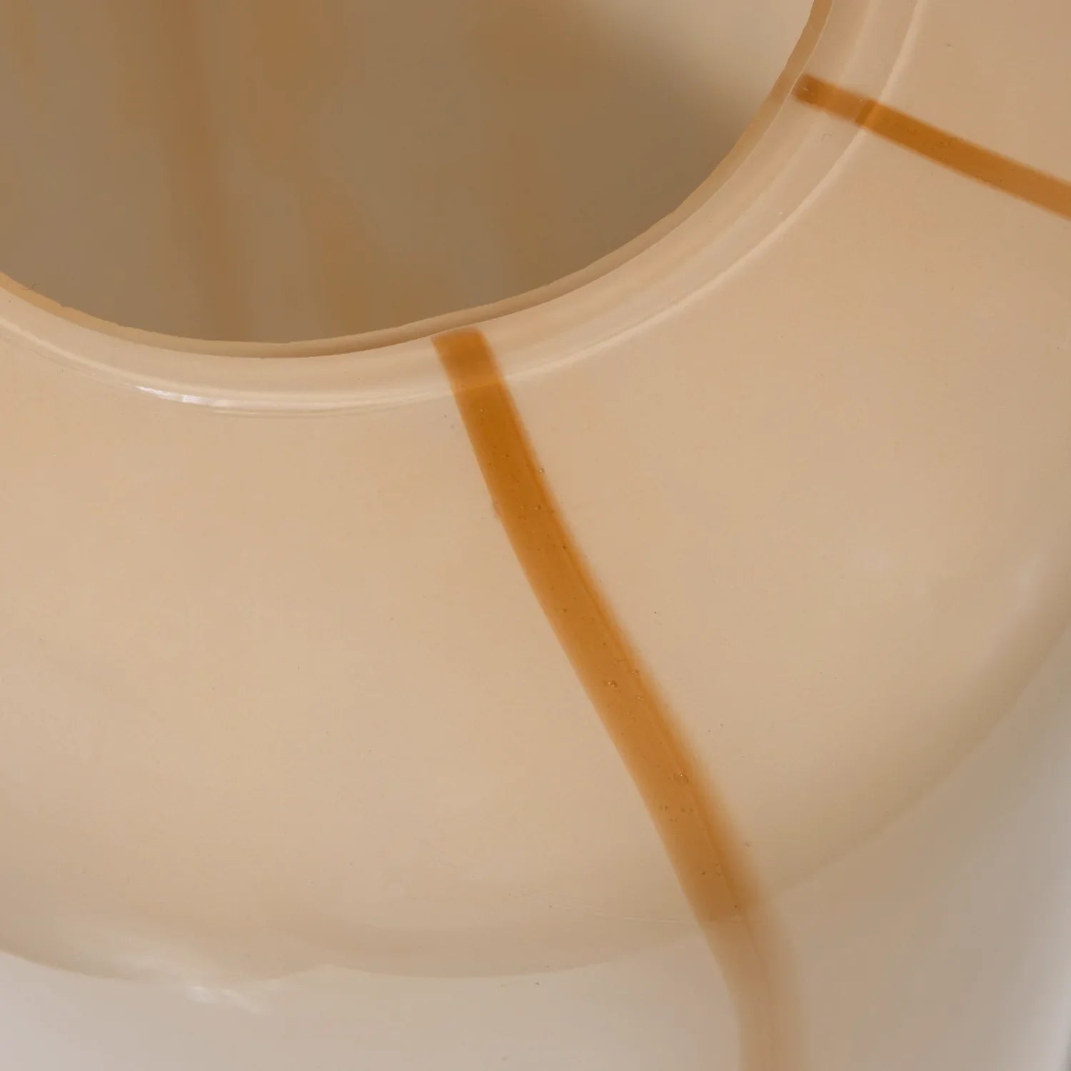 ARLES VASE GLASS WITH STRIPE NATURAL