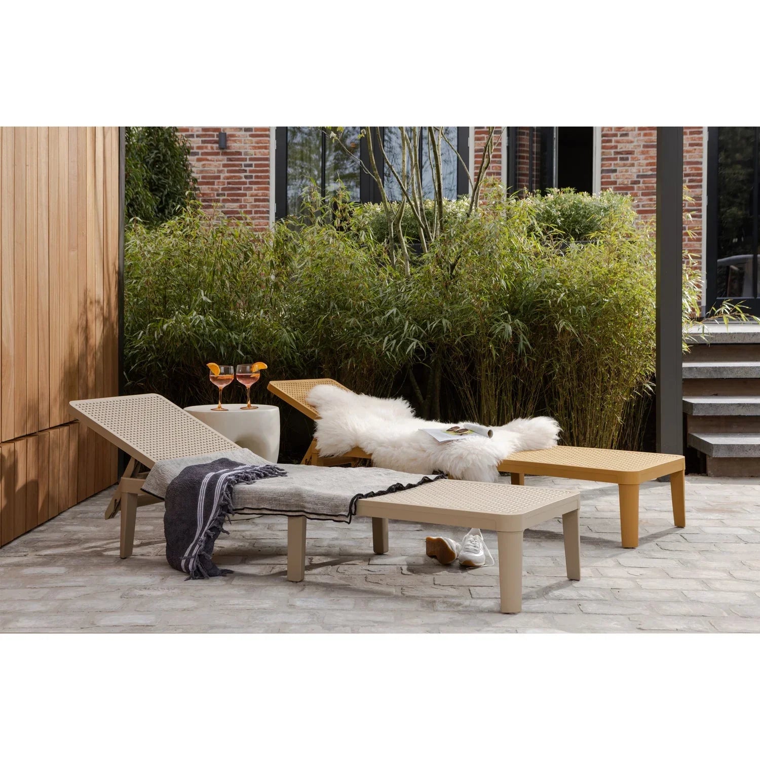 JINTE LOUNGER GARDEN PP YELLOW