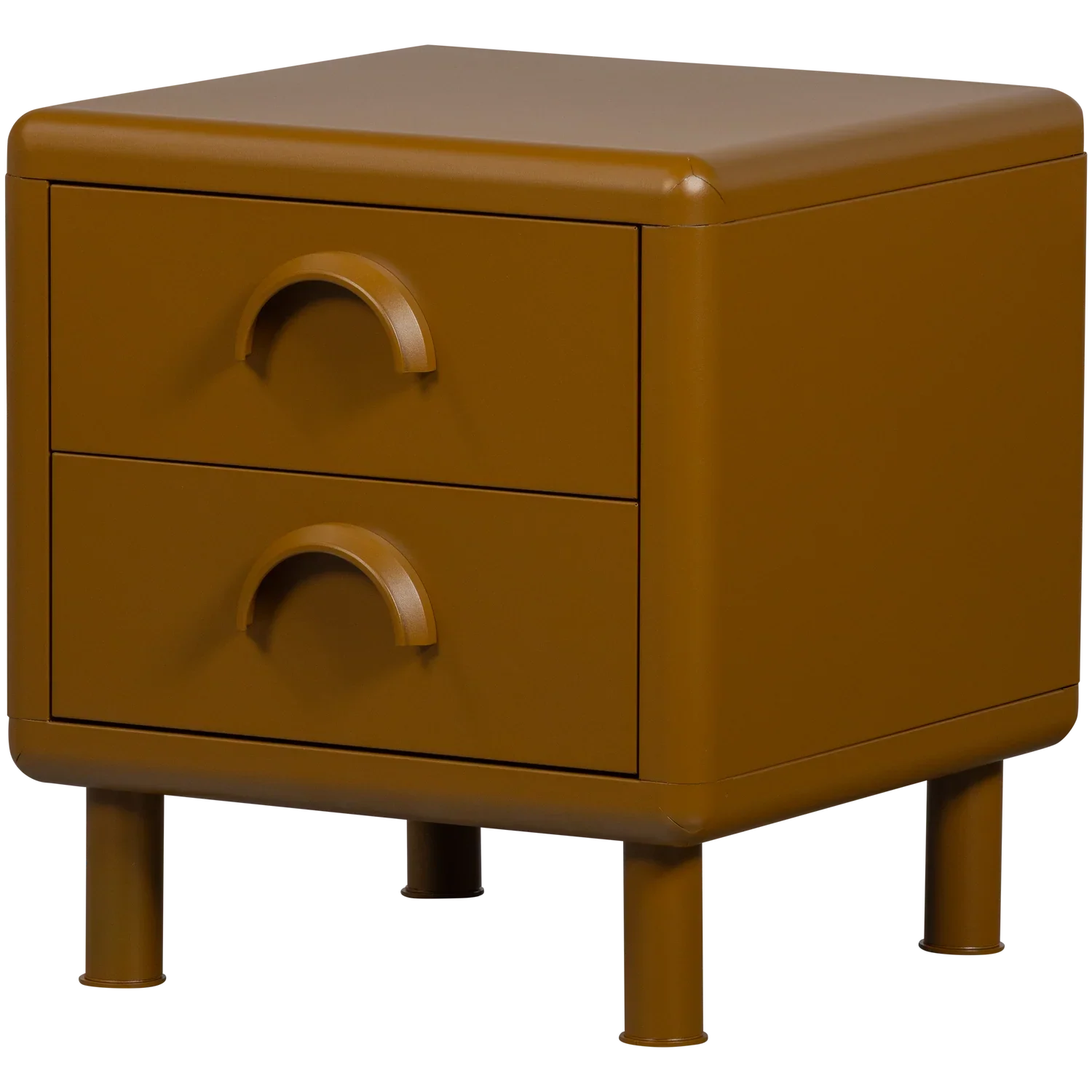 RUNE DRESSER/NIGHT STAND 2 DRAWERS METAL HONEY YELLOW