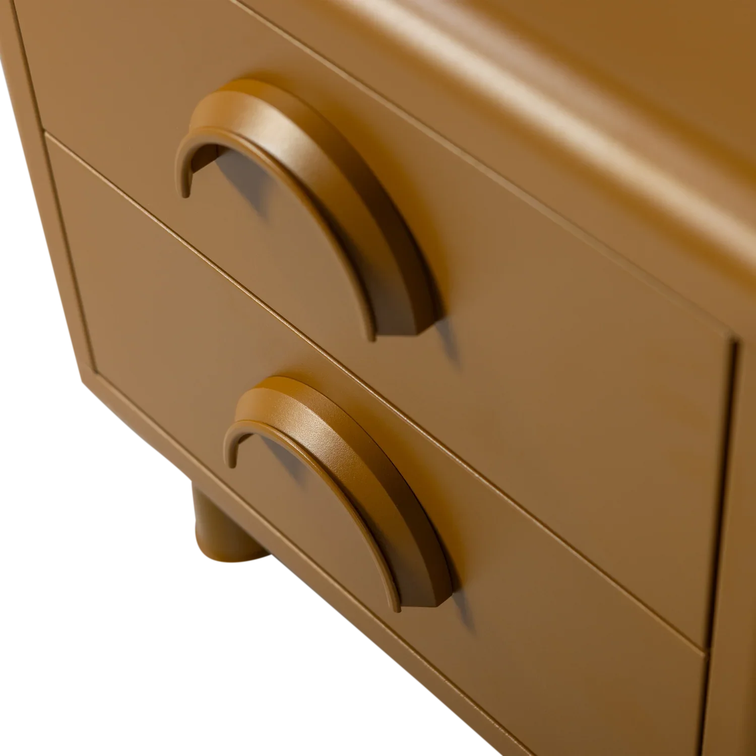 RUNE DRESSER/NIGHT STAND 2 DRAWERS METAL HONEY YELLOW