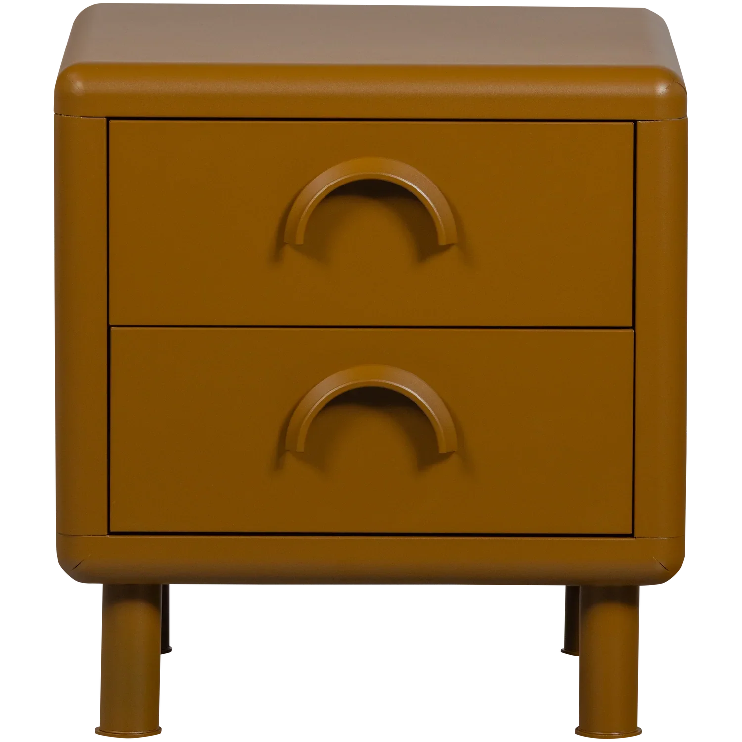 RUNE DRESSER/NIGHT STAND 2 DRAWERS METAL HONEY YELLOW