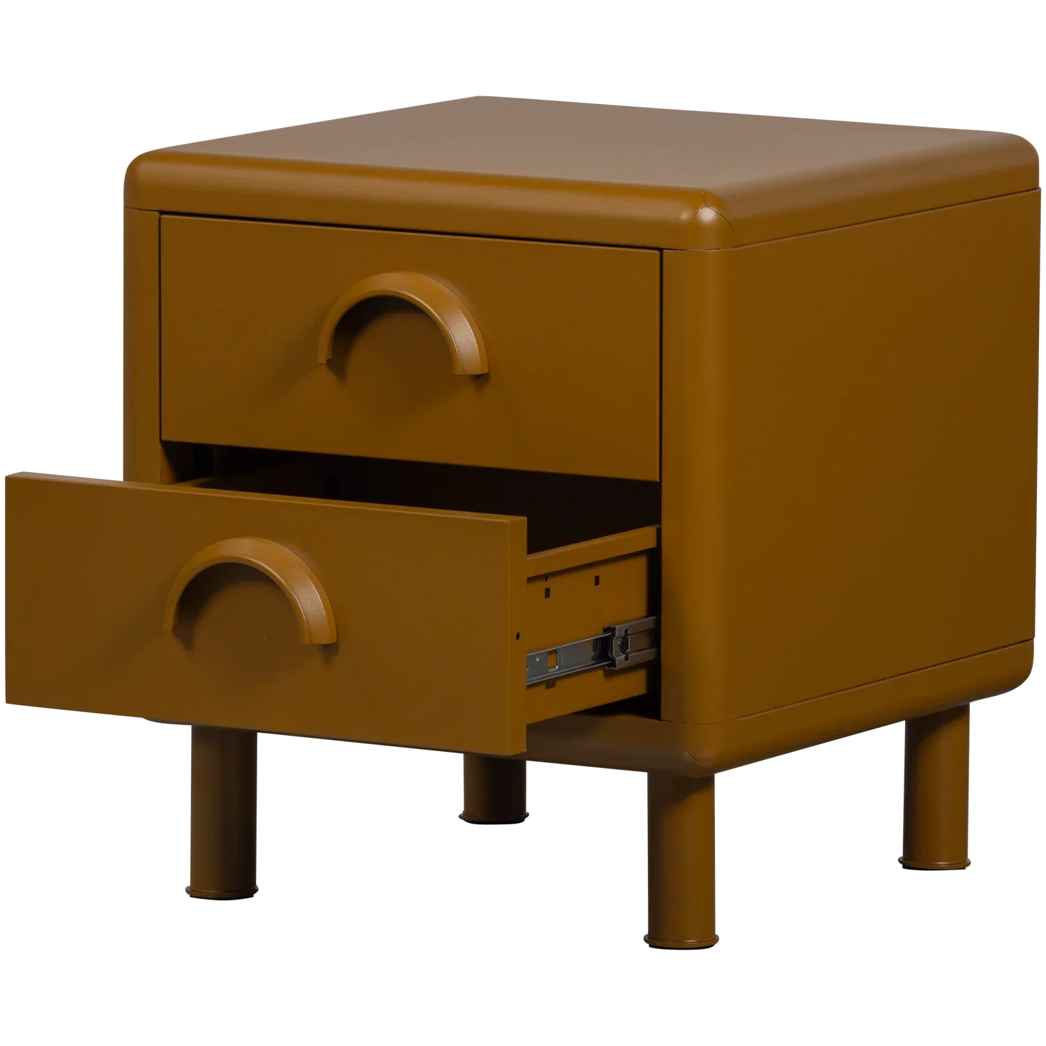 RUNE DRESSER/NIGHT STAND 2 DRAWERS METAL HONEY YELLOW