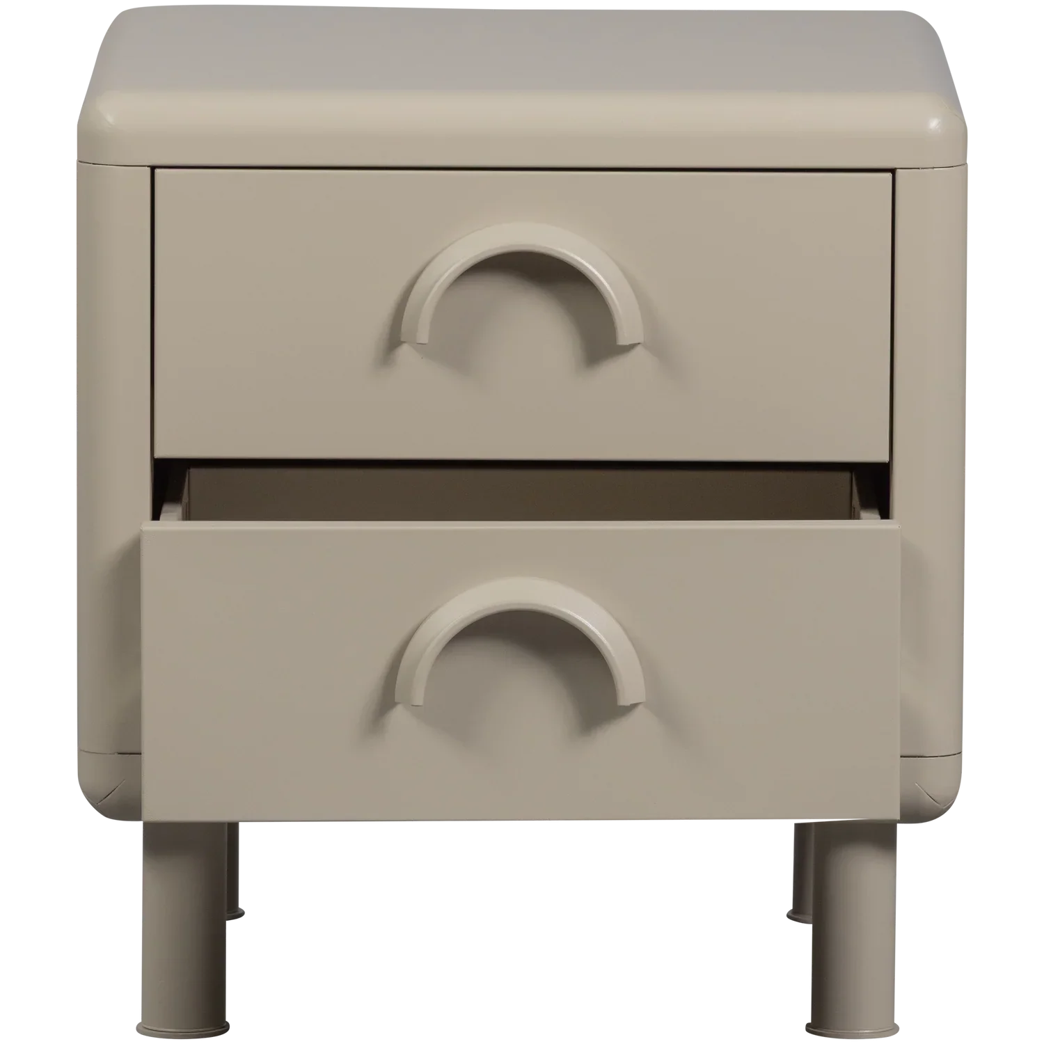 RUNE DRESSER/NIGHT STAND 2 DRAWERS METAL SAND