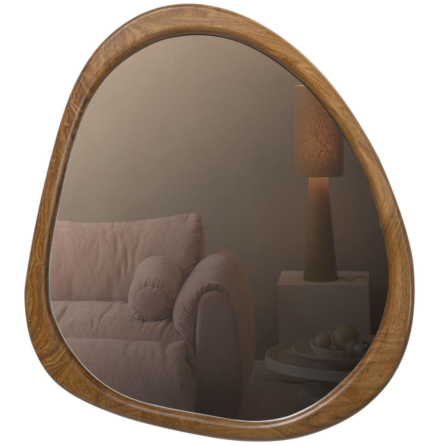 LEIF MIRROR WOOD NATURAL 48x44CM