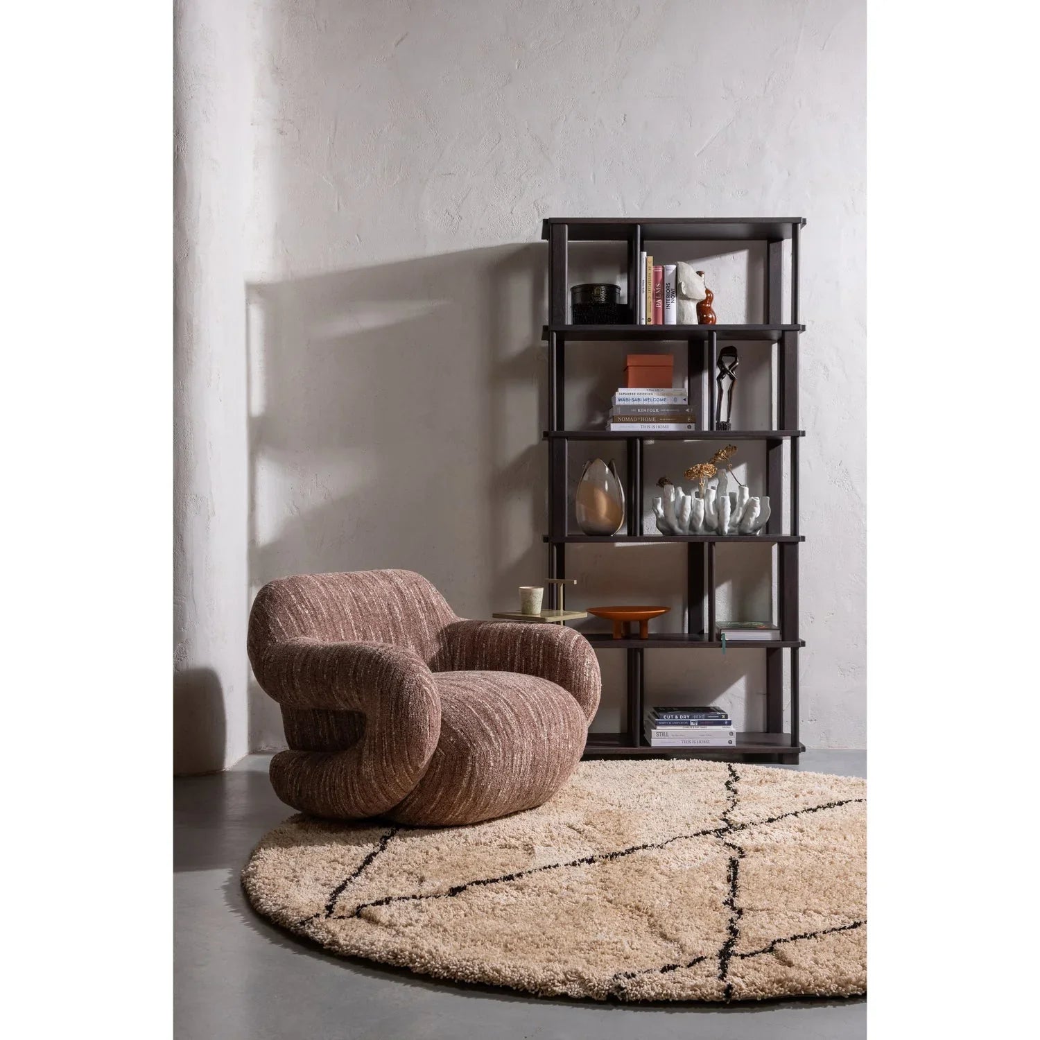 TOSTE SIDE TABLE METAL DARK SAND