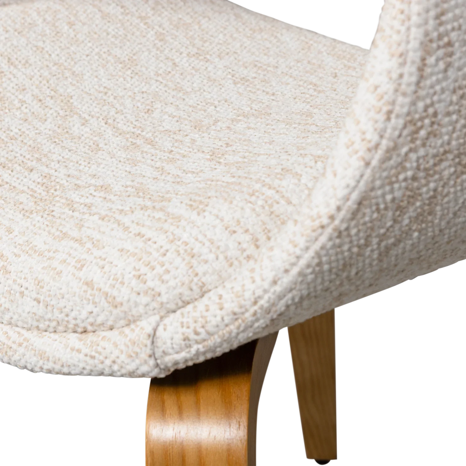 YOSSI DINING CHAIR NATURAL WITH WOODEN LEG NATURAL