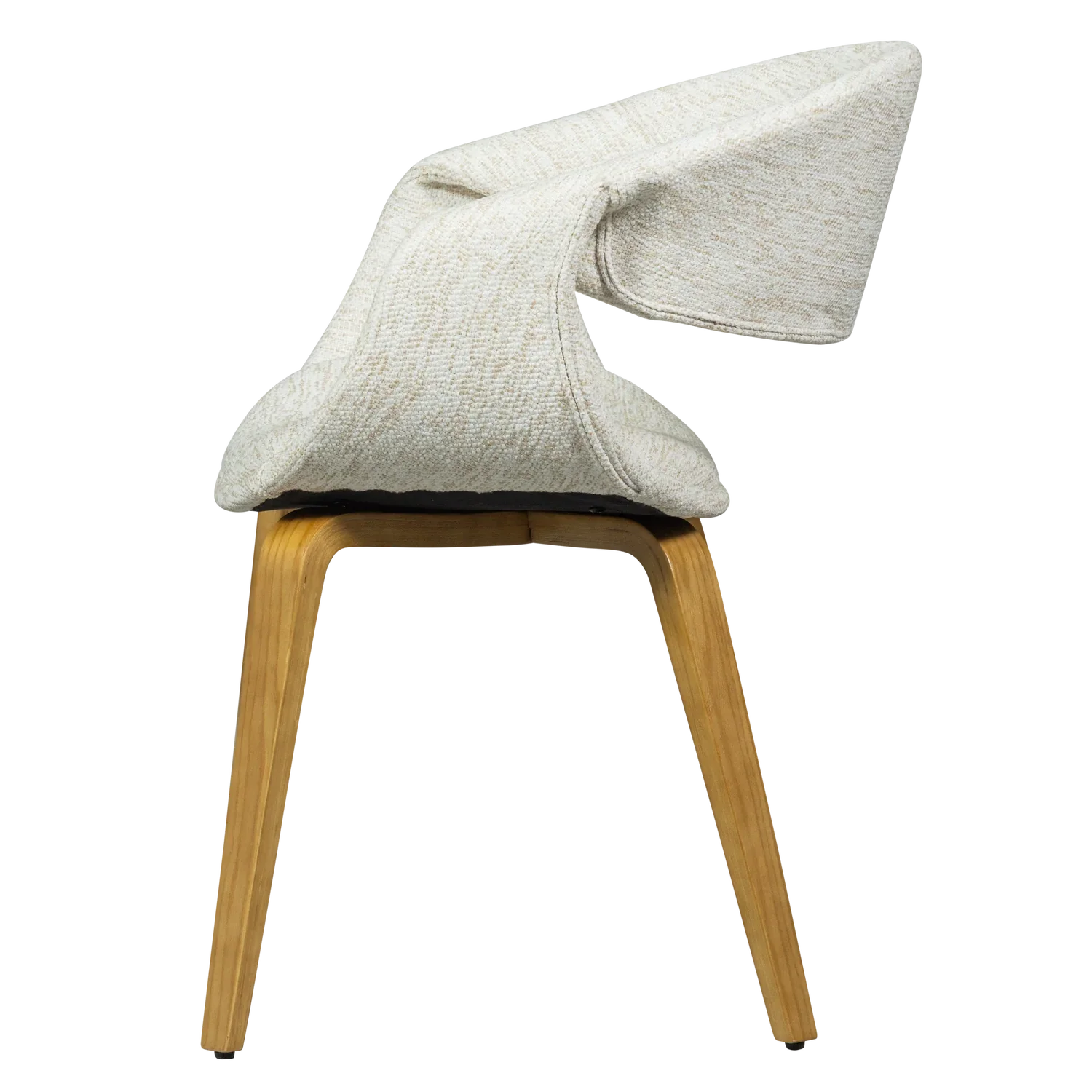 YOSSI DINING CHAIR NATURAL WITH WOODEN LEG NATURAL