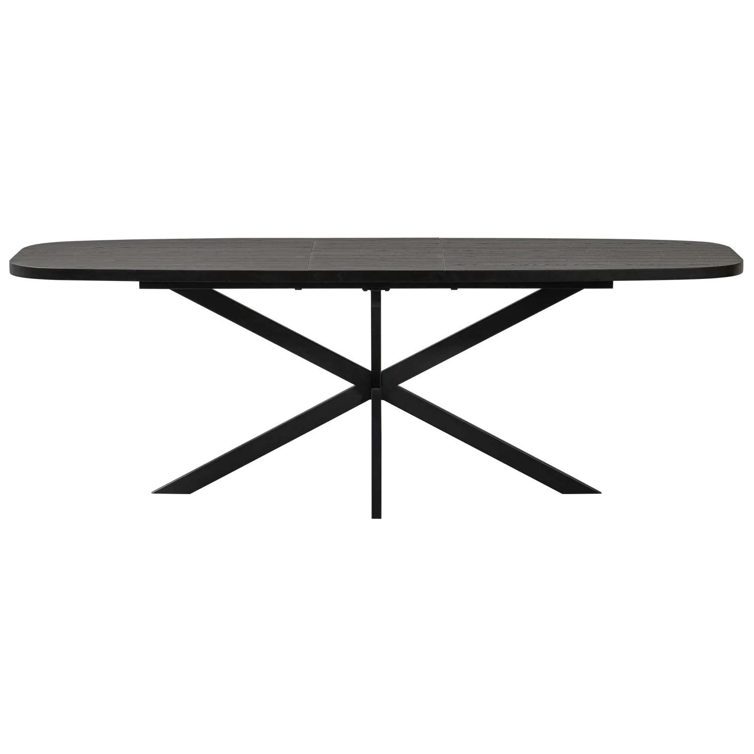 ARROS DINING TABLE EXTENDABLE 180-220x90CM MDF BLACK