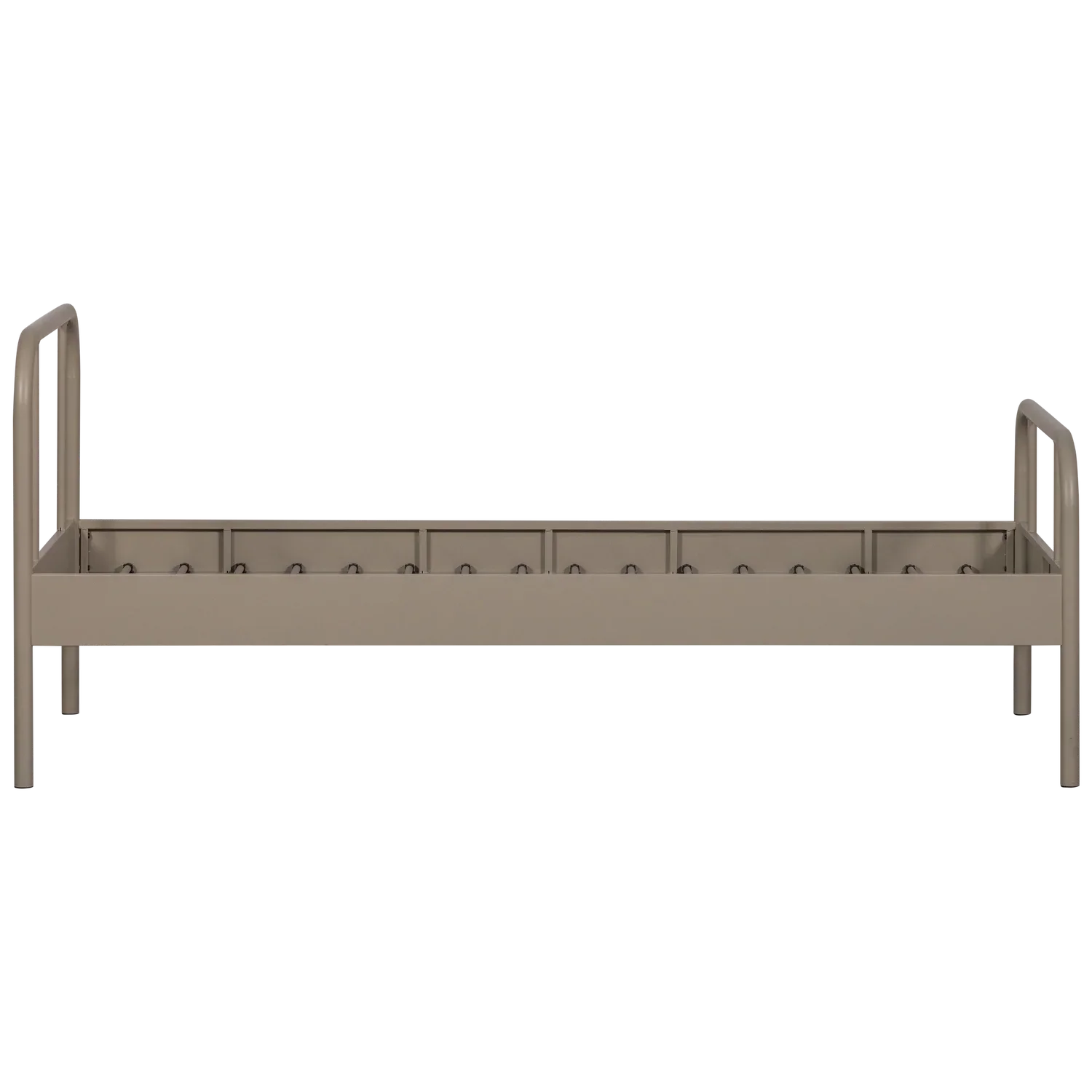 MATA SINGLE BED METAL SAND 90x200CM