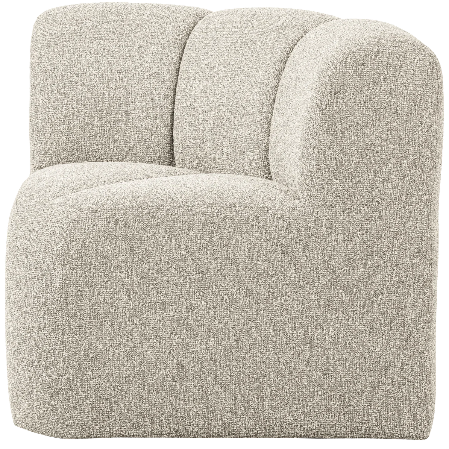 MOJO DINING BENCH CORNER WITH BACKREST BOUCLE BEIGE MELANGE