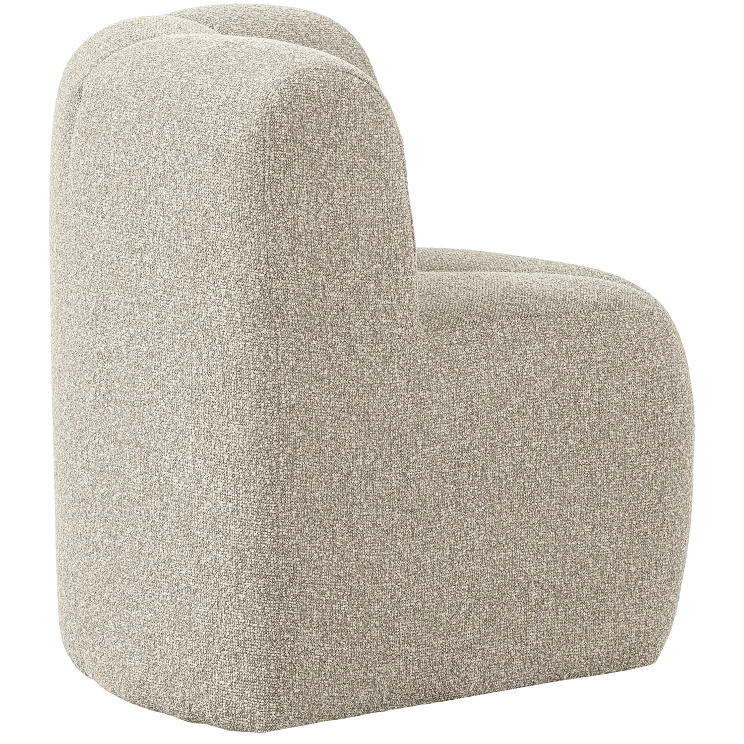 MOJO DINING BENCH CORNER WITH BACKREST BOUCLE BEIGE MELANGE