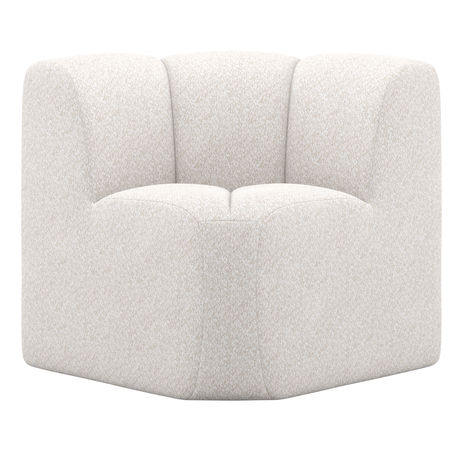 WOOOD banca dining MOJO | 100% Pes | Ecru | 83x83x83 cm