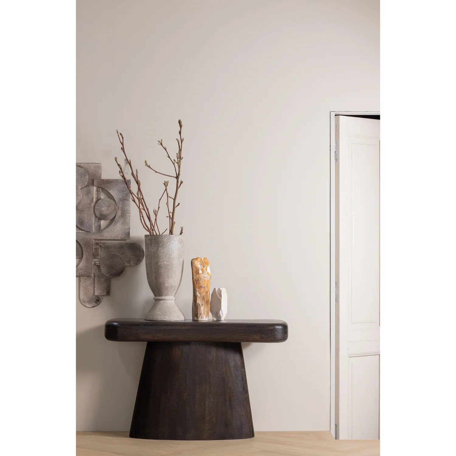 AMCO SIDETABLE MANGO WOOD BLACK