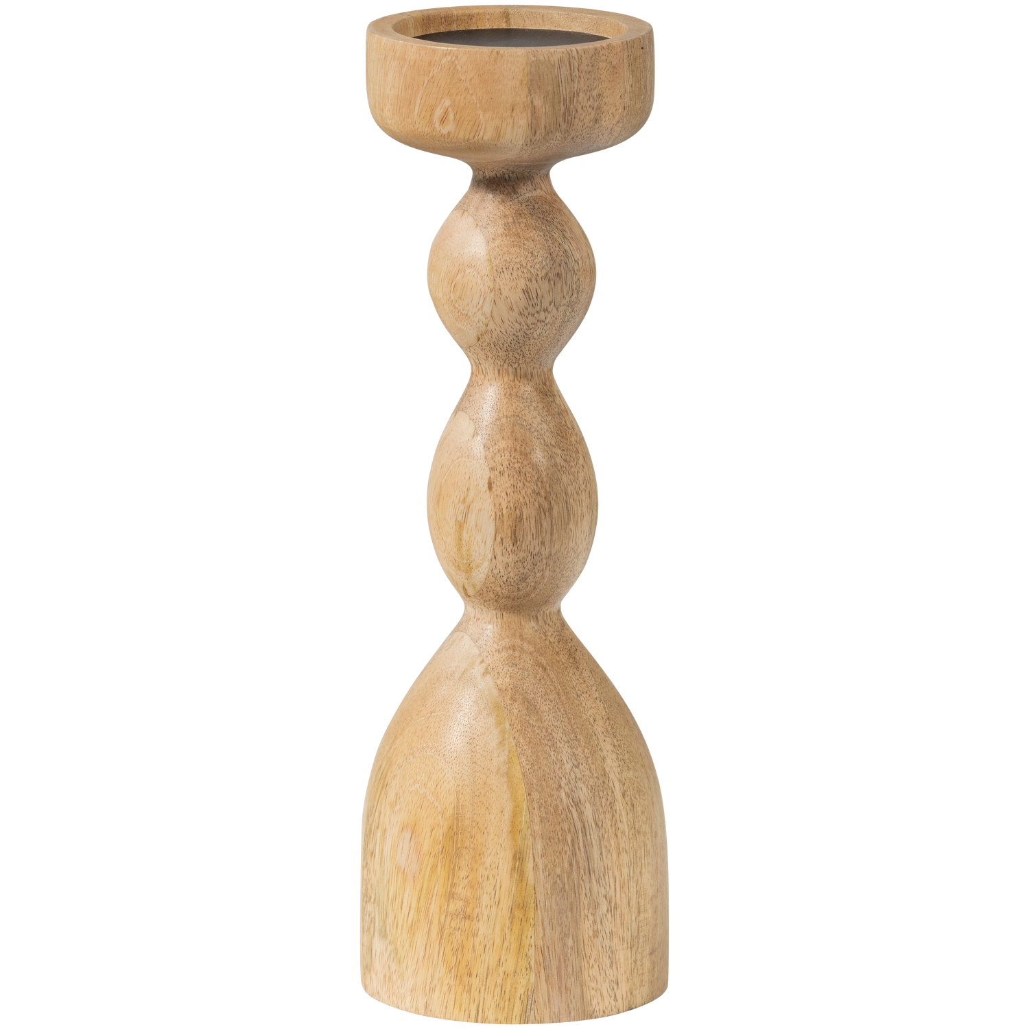 LISKE CANDLE HOLDER MANGO WOOD NATURAL