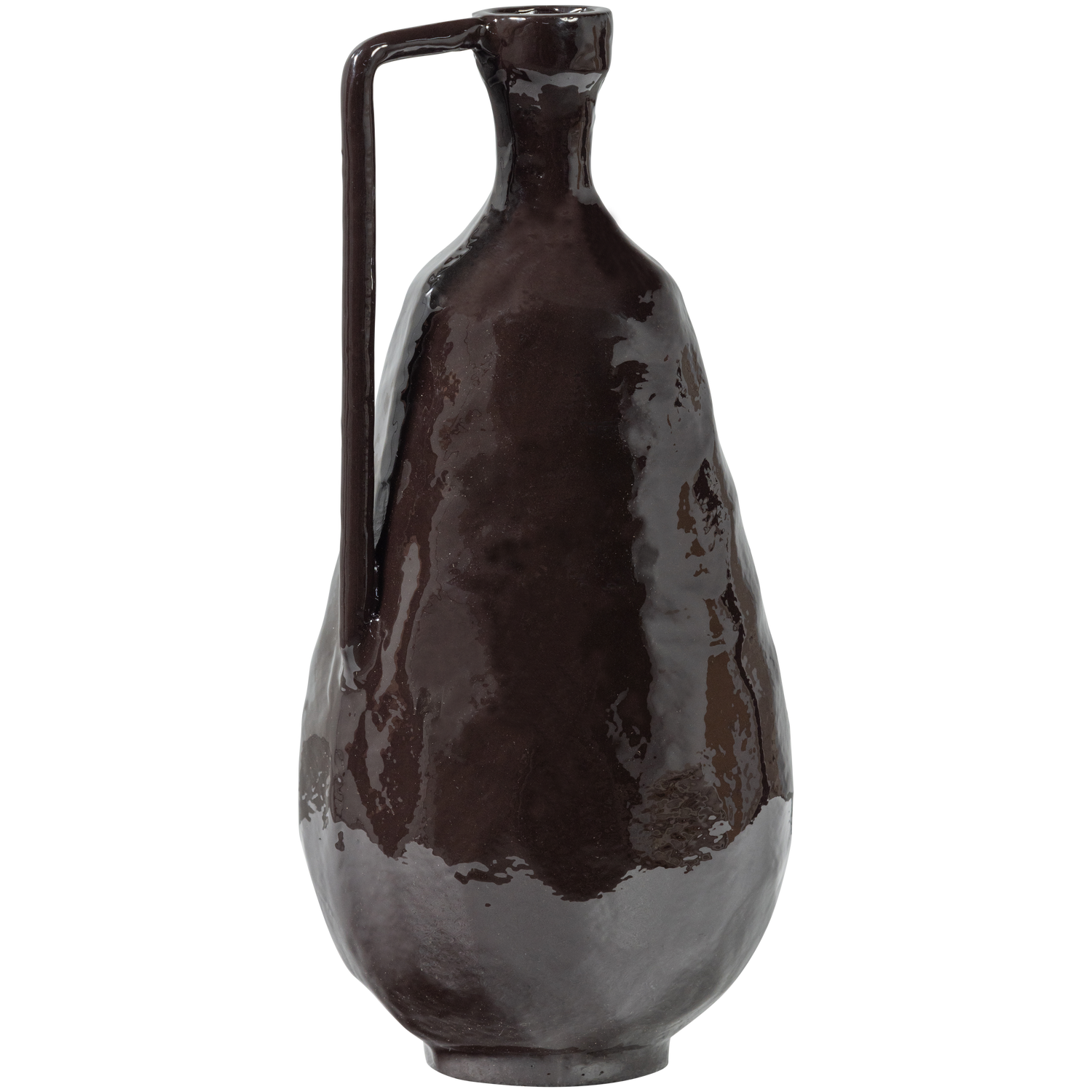 INDRE VASE ALUMINIUM BROWN