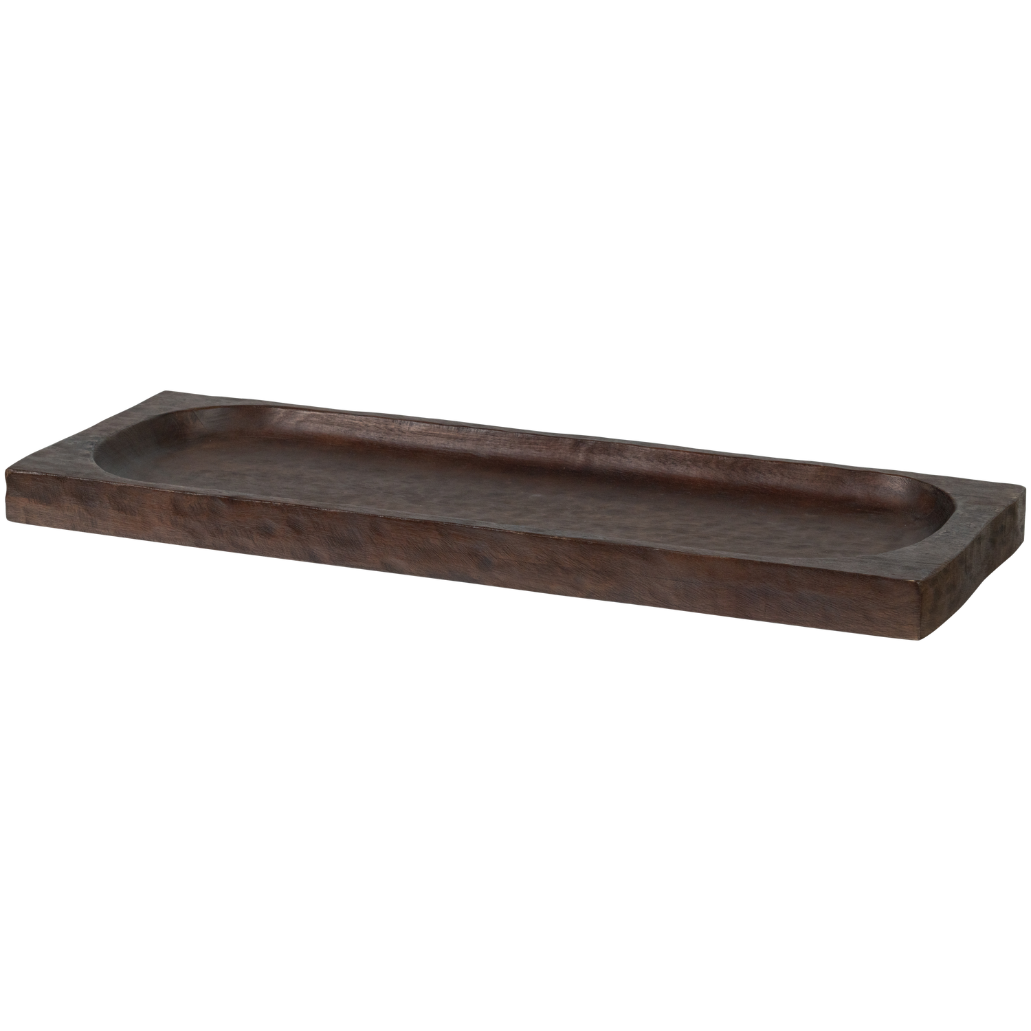 JOSIE SERVING PLATE MANGO WOOD BROWN