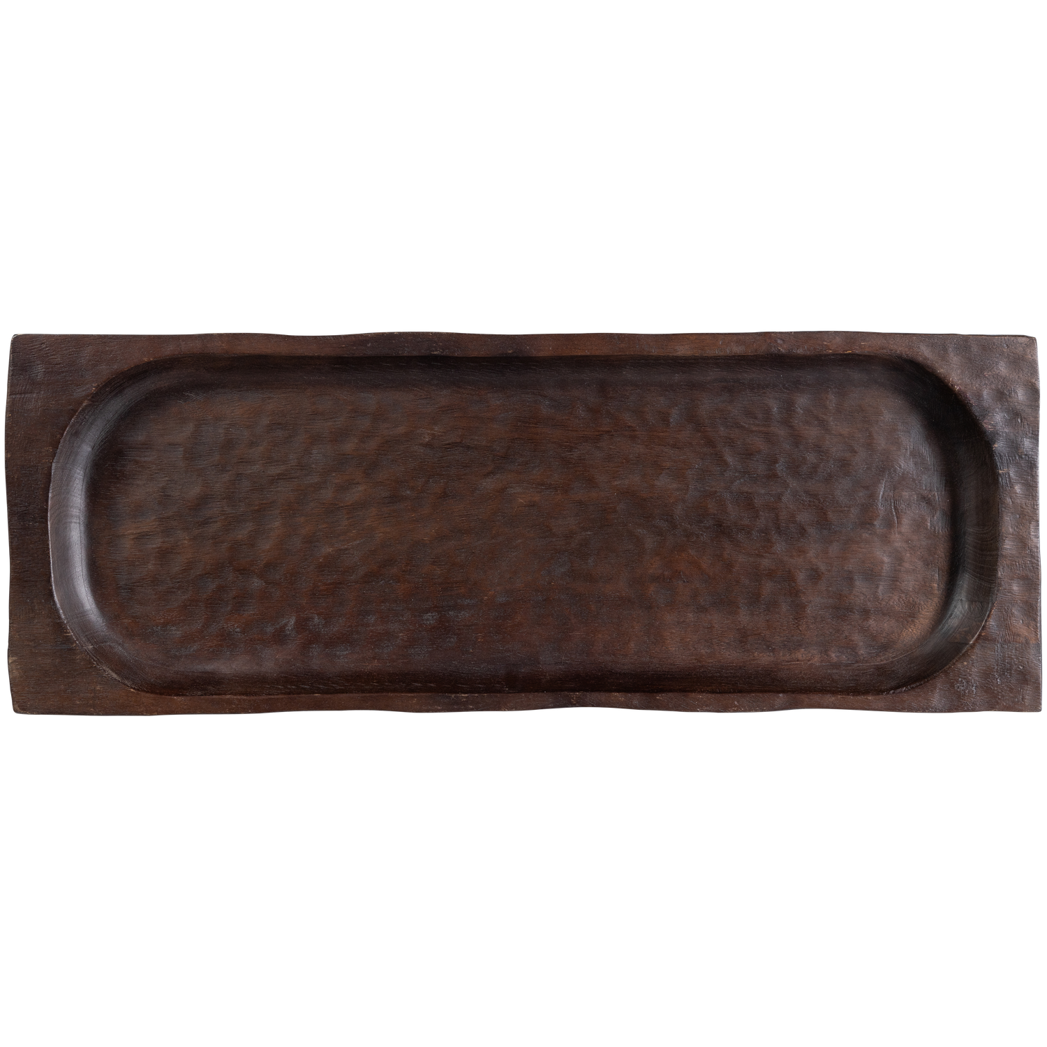 JOSIE SERVING PLATE MANGO WOOD BROWN