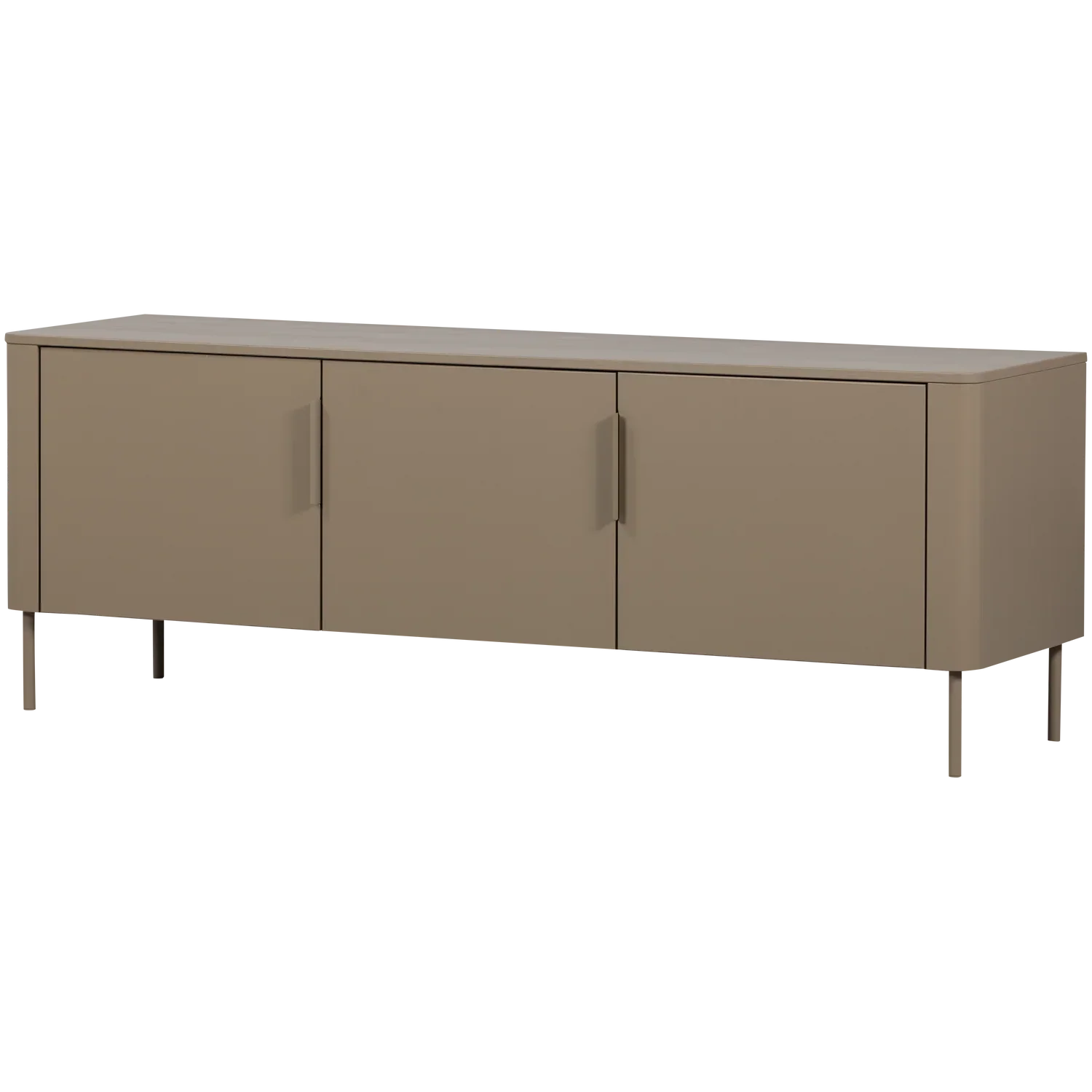 WOOOD comodă TV Gunnar Tv | pin | Mud | FSC, 154x44x56 cm