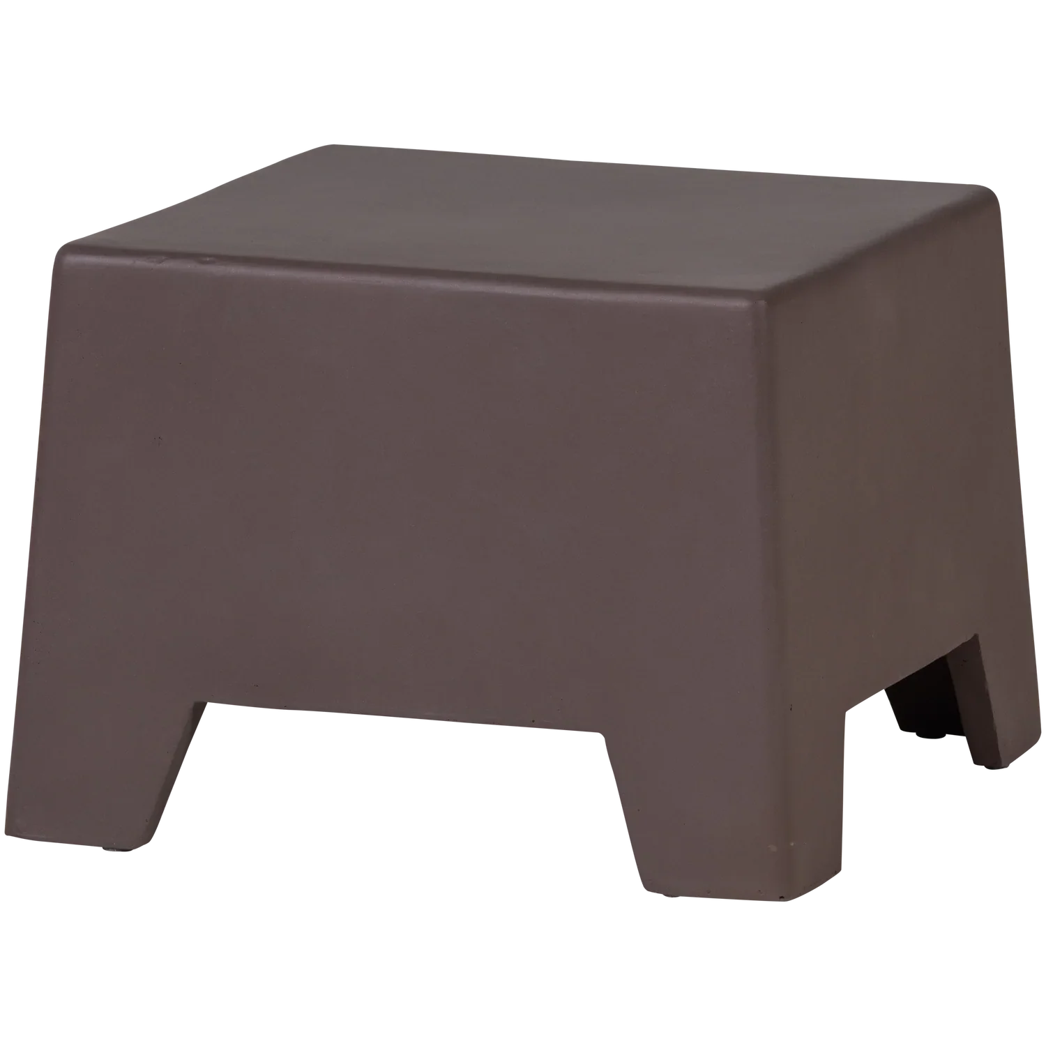 ZINA SIDETABLE LOW CONCRETE LOOK BROWN
