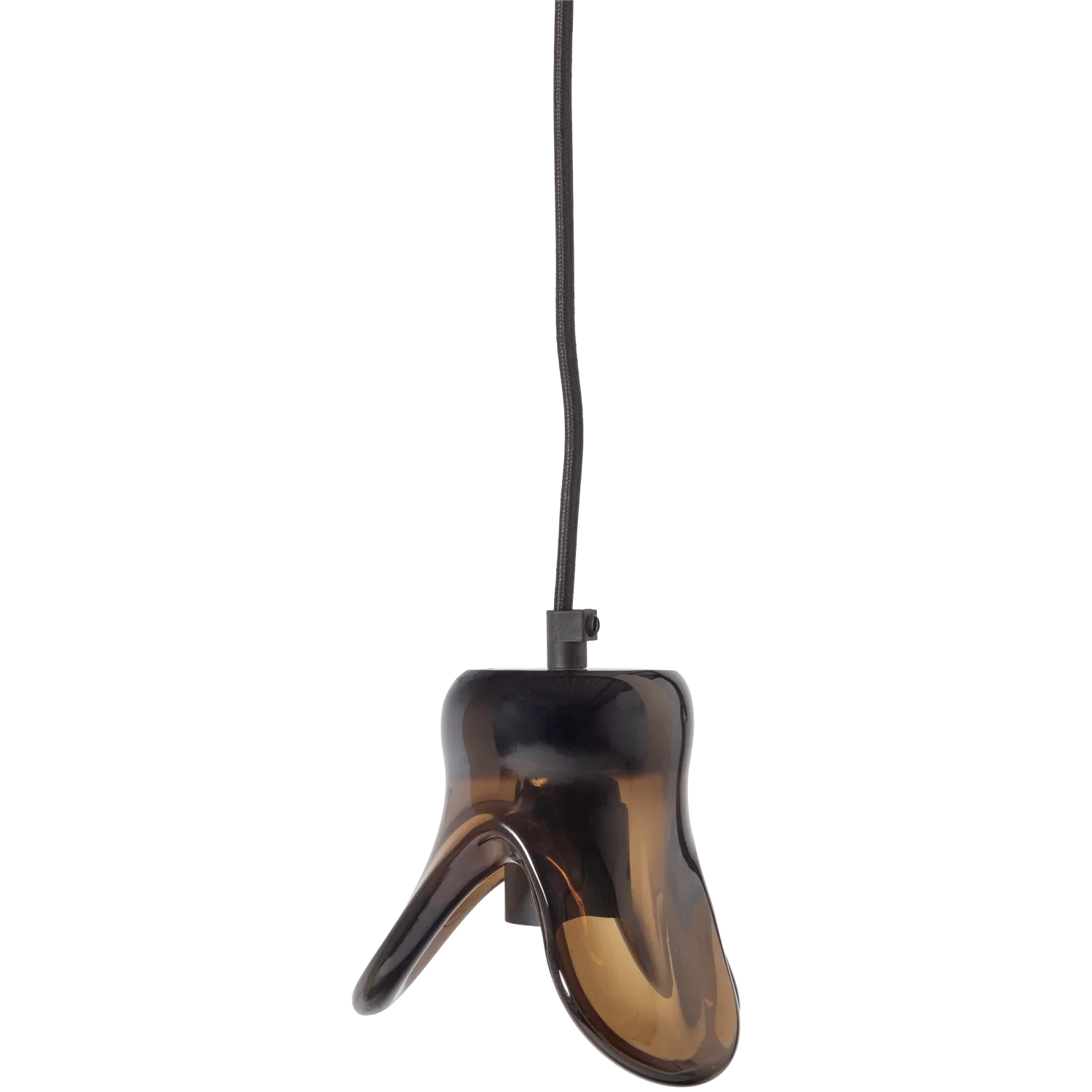 ELLE HANGING LAMP SMALL GLASS BROWN