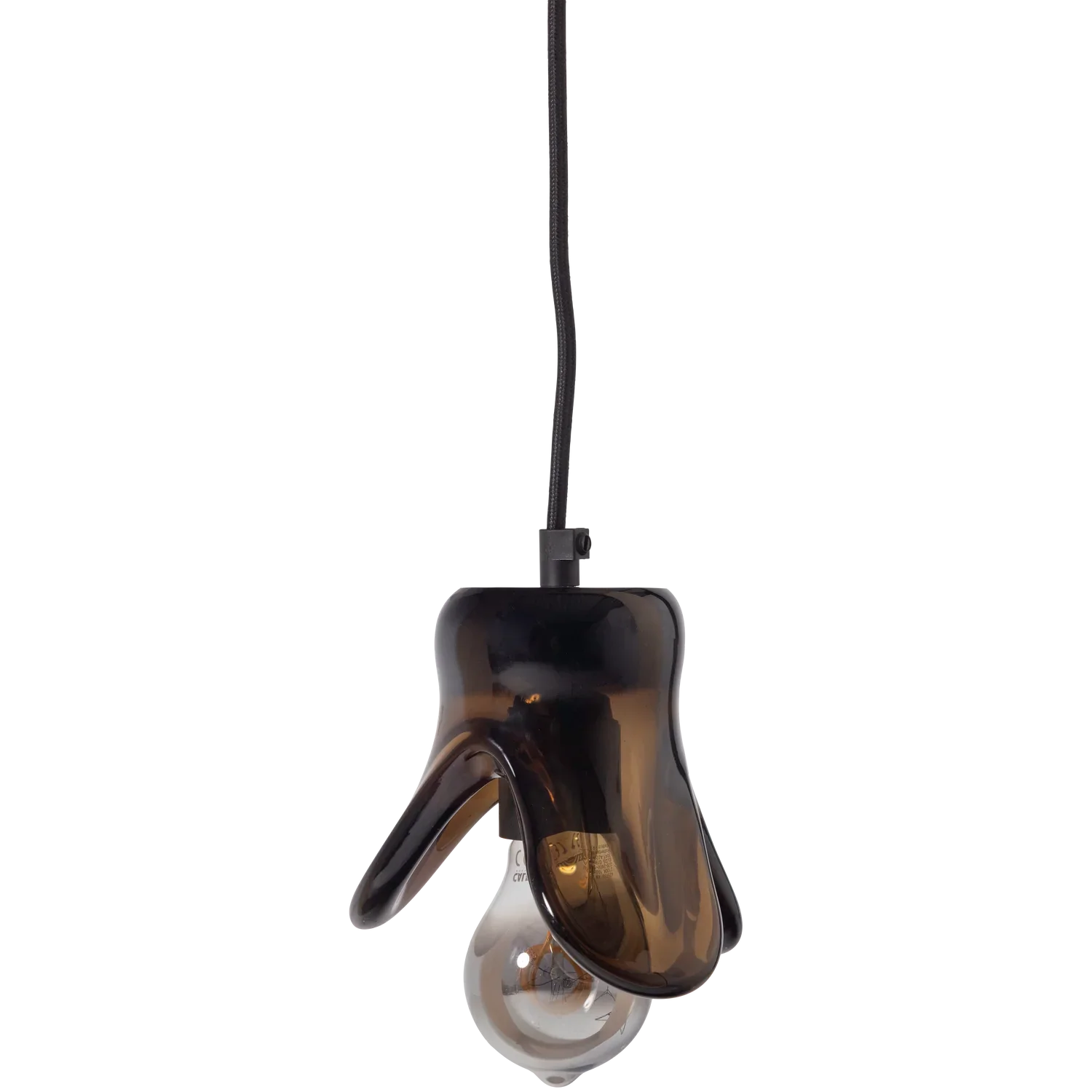ELLE HANGING LAMP SMALL GLASS BROWN