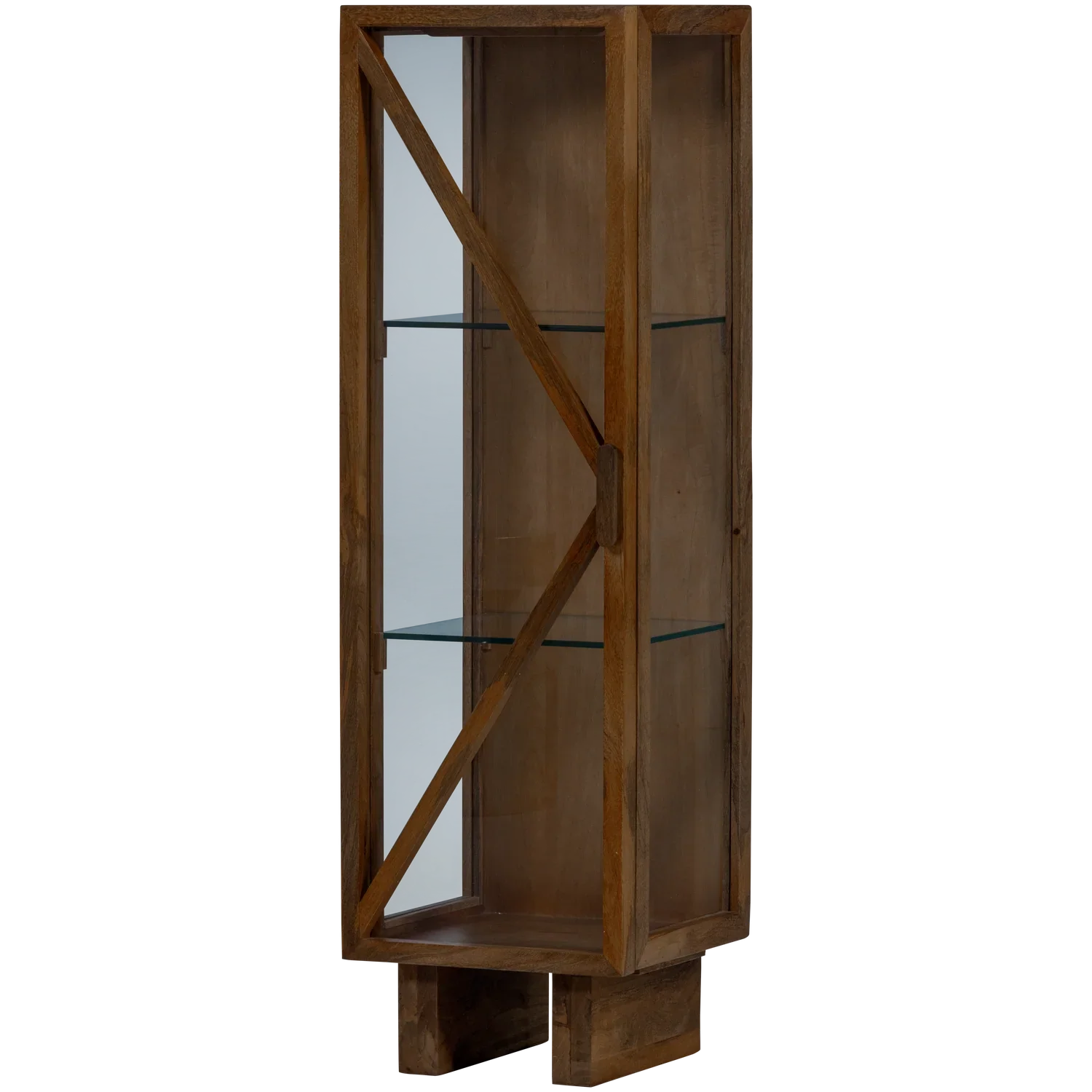 KELLA 1-DOOR CABINET MANGO WOOD BROWN