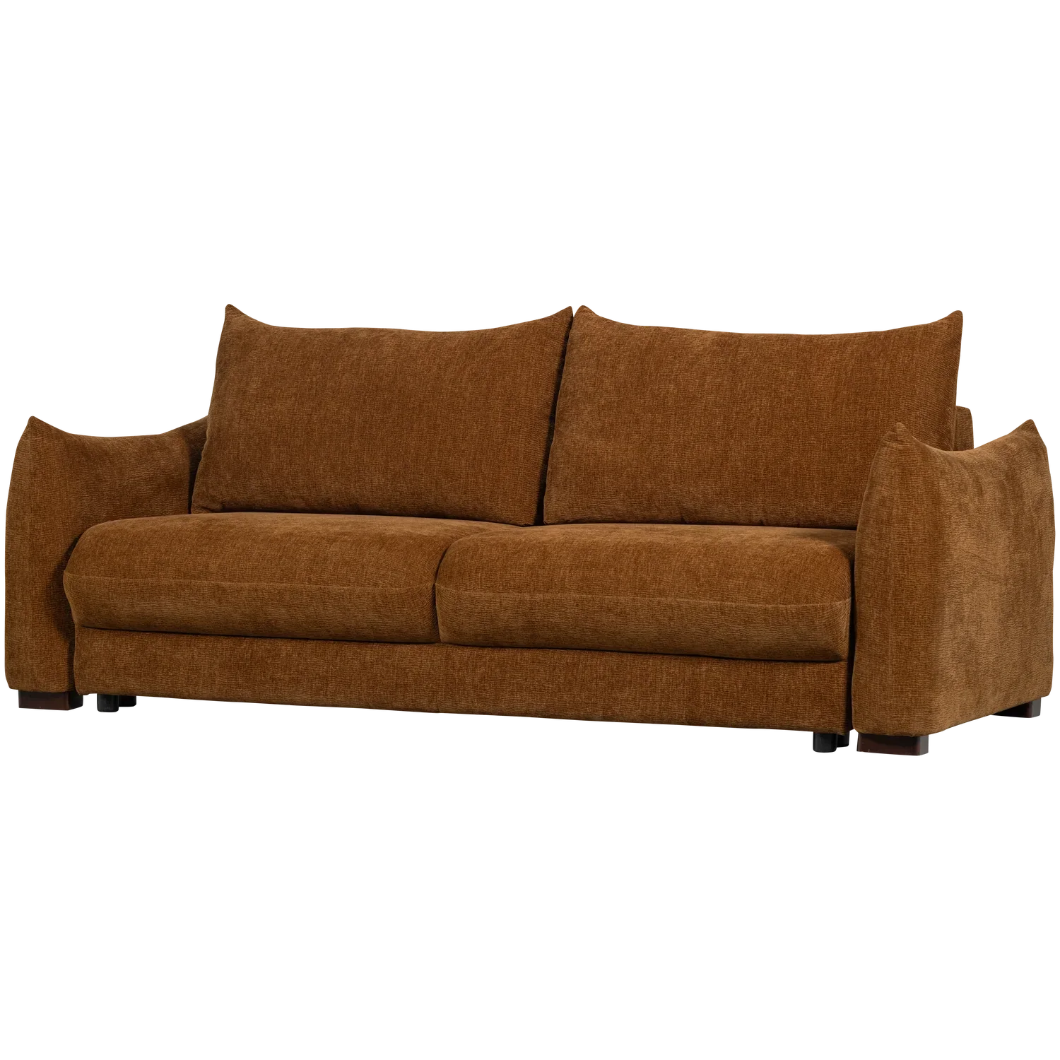 JONNE 3-SEATER SLEEPING SOFA CHENILLE BROWN