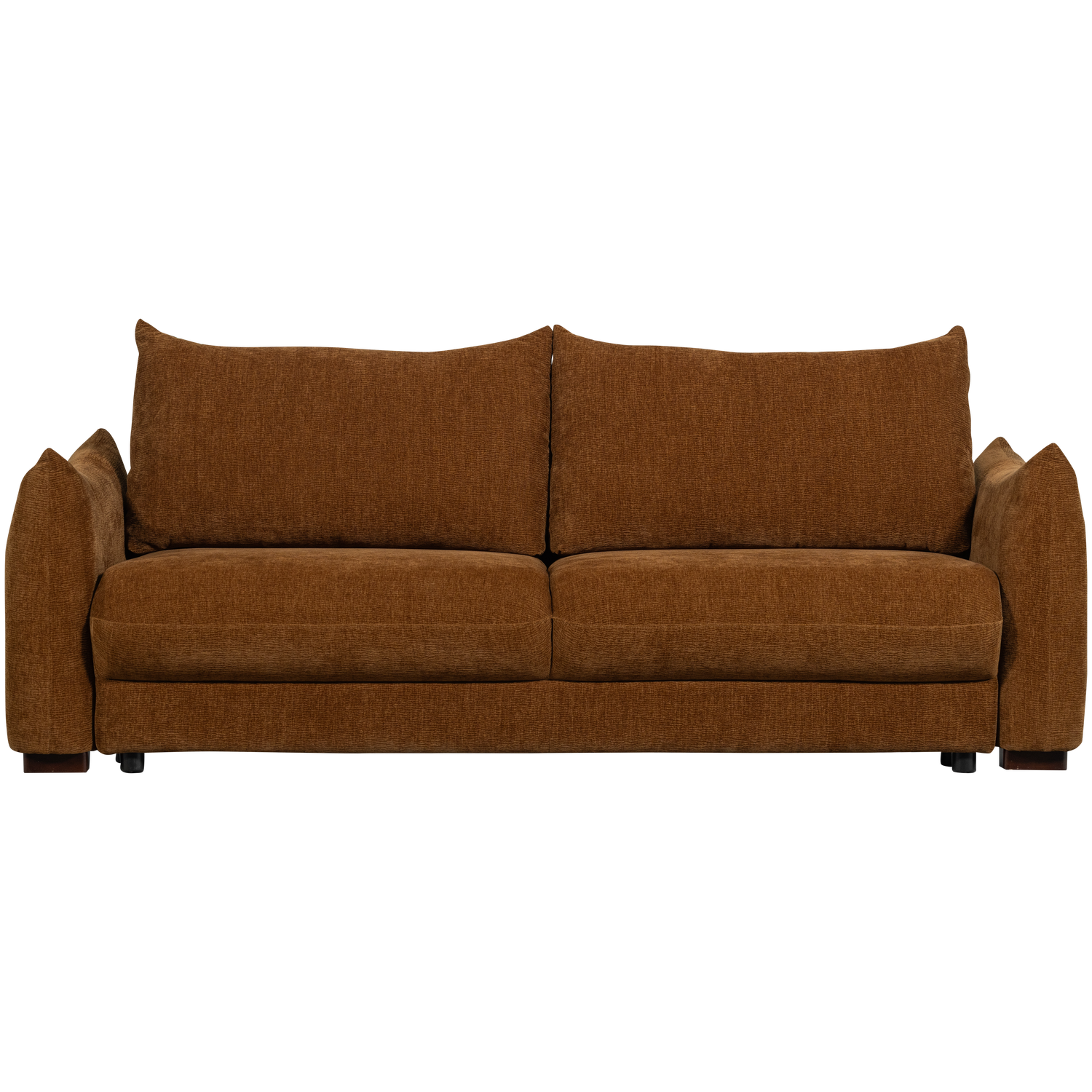 JONNE 3-SEATER SLEEPING SOFA CHENILLE BROWN