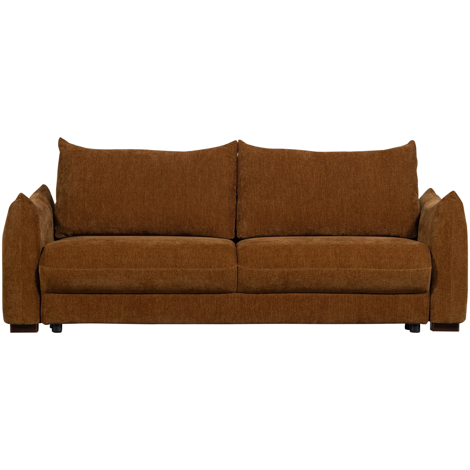 JONNE 3-SEATER SLEEPING SOFA CHENILLE BROWN