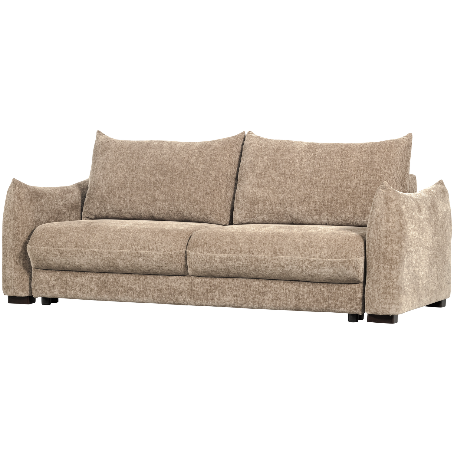 JONNE 3-SEATER SLEEPING SOFA CHENILLE NATURAL