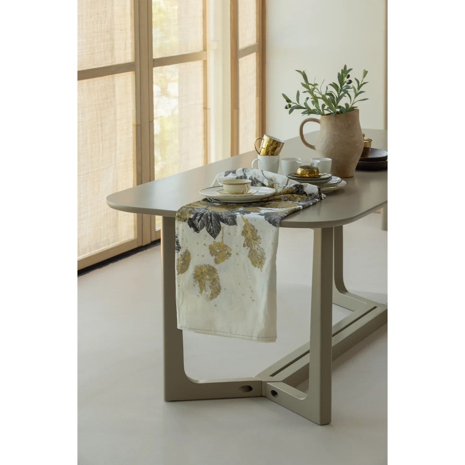 FERION DINING TABLE MANGO WOOD MUD 240X90 CM