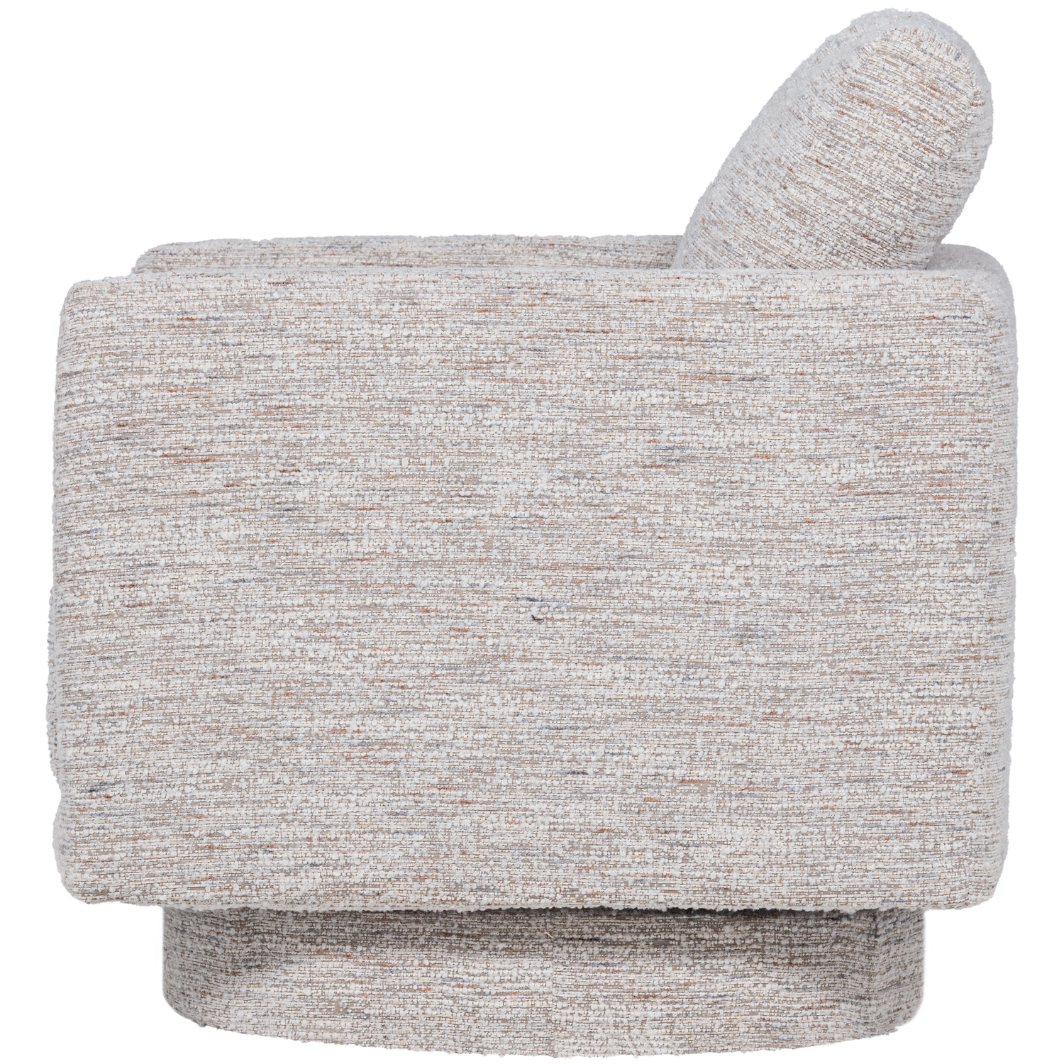 OSKA SWIVEL ARMCHAIR NATURAL MELANGE