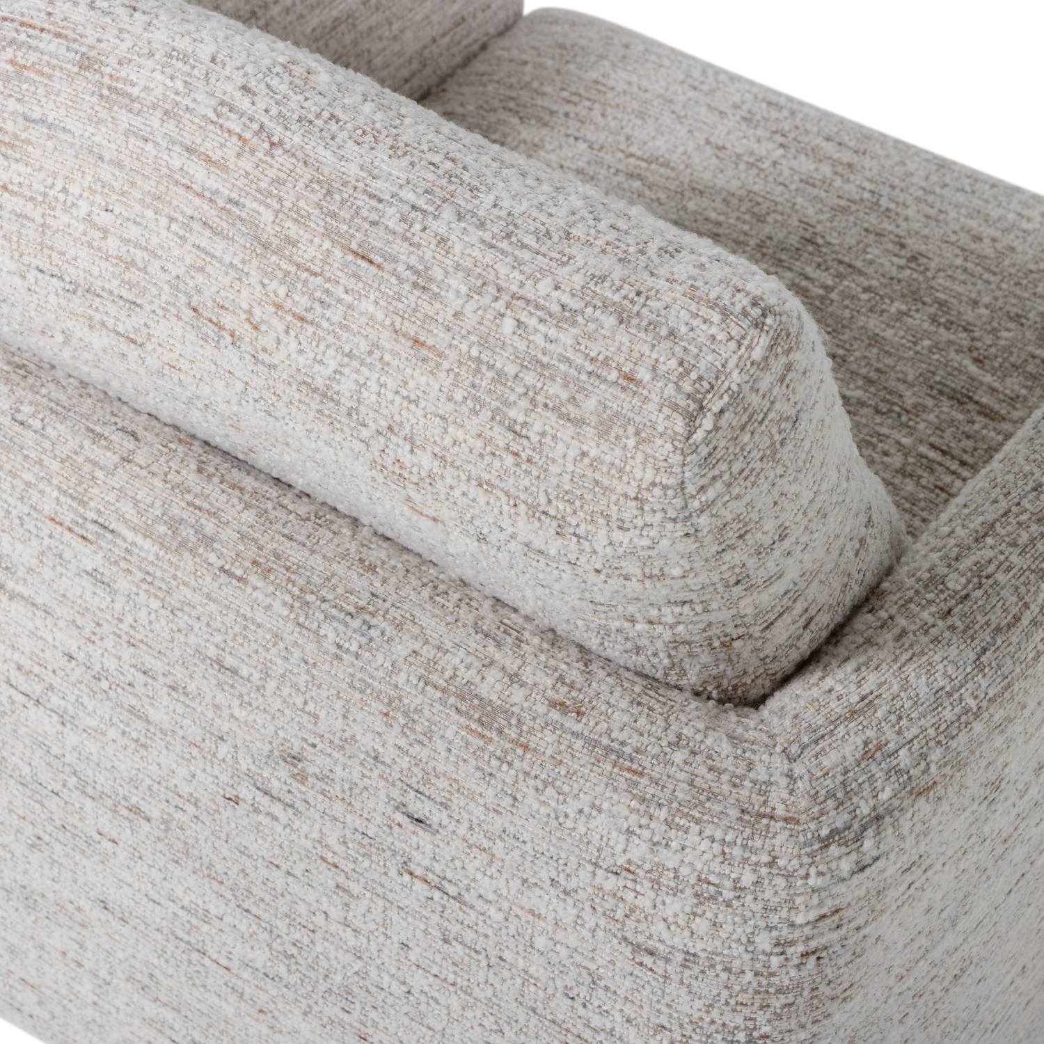 OSKA SWIVEL ARMCHAIR NATURAL MELANGE