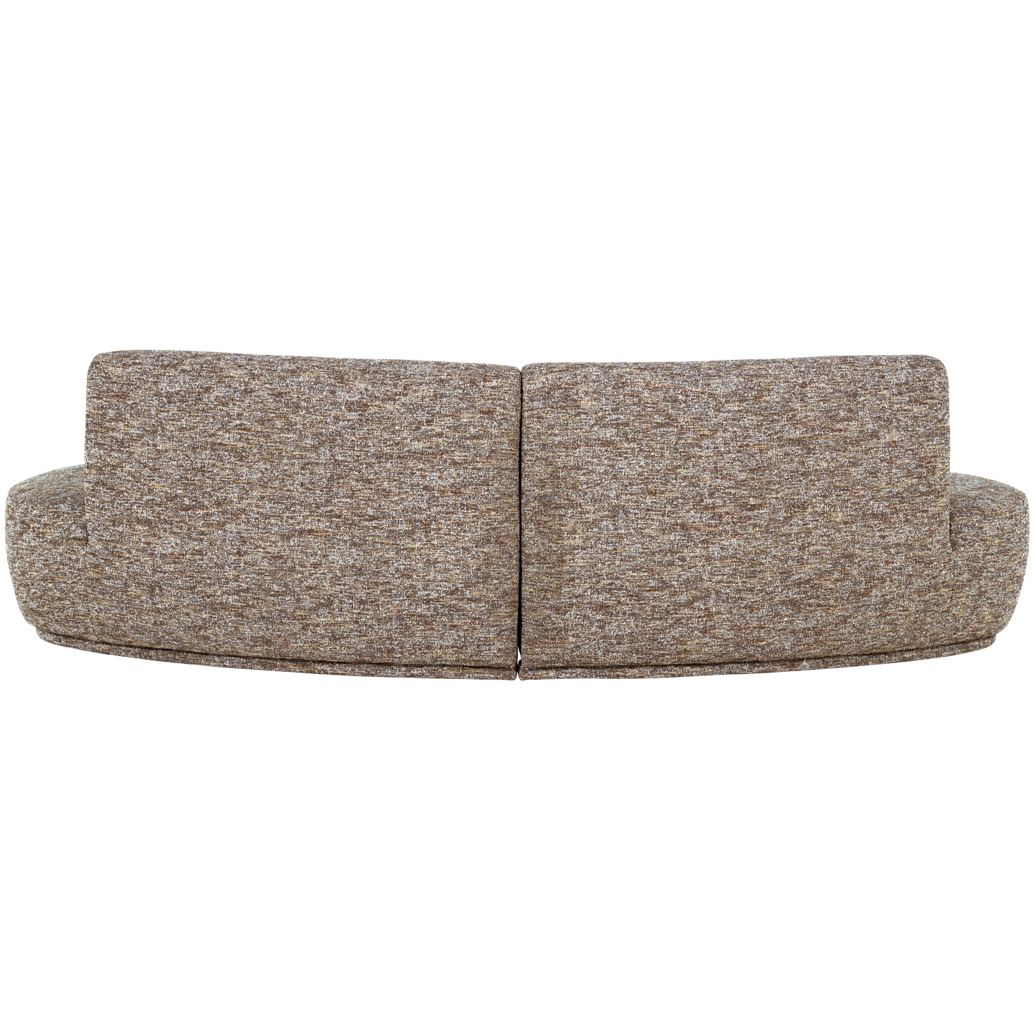 BATAVIER HALF ROUND SOFA 4-SEATER LIGHT BROWN MELANGE