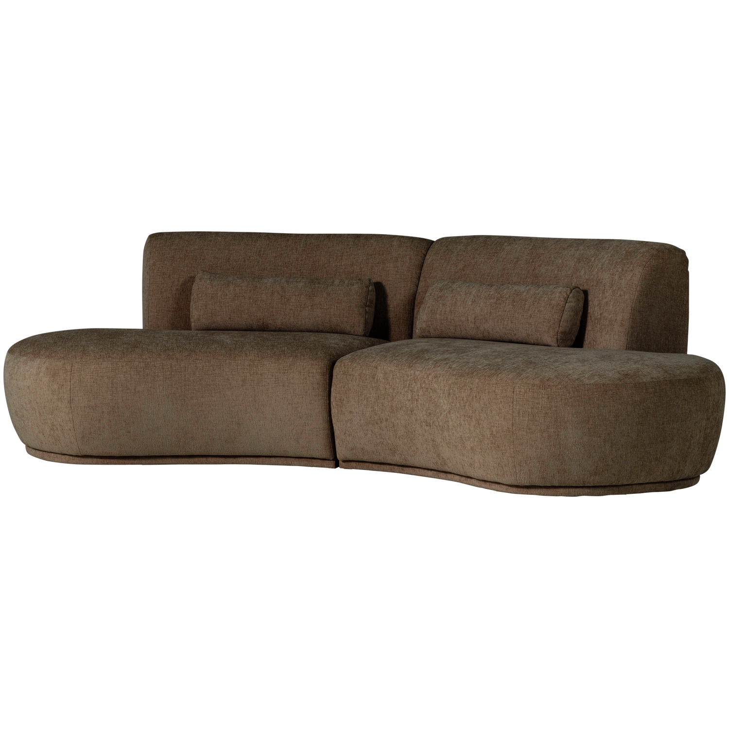 WOOOD canapea 4 locuri BATAVIER HALF | 100% Pes | Maro | 74x254x122 cm