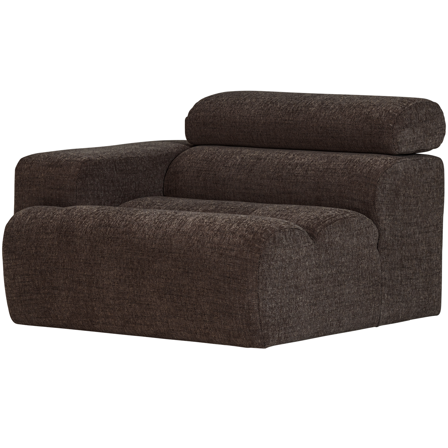 WOOOD canapea modulara NOVI 1-SEATER ELEMENT | 100% Pes | Maro inchis | 86x109x113 cm